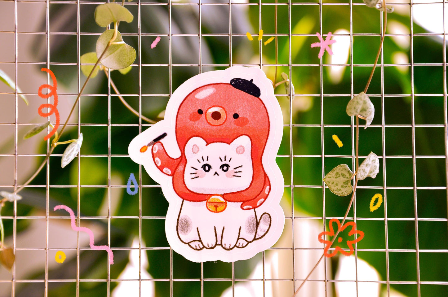 Cute Tako Neko Sticker