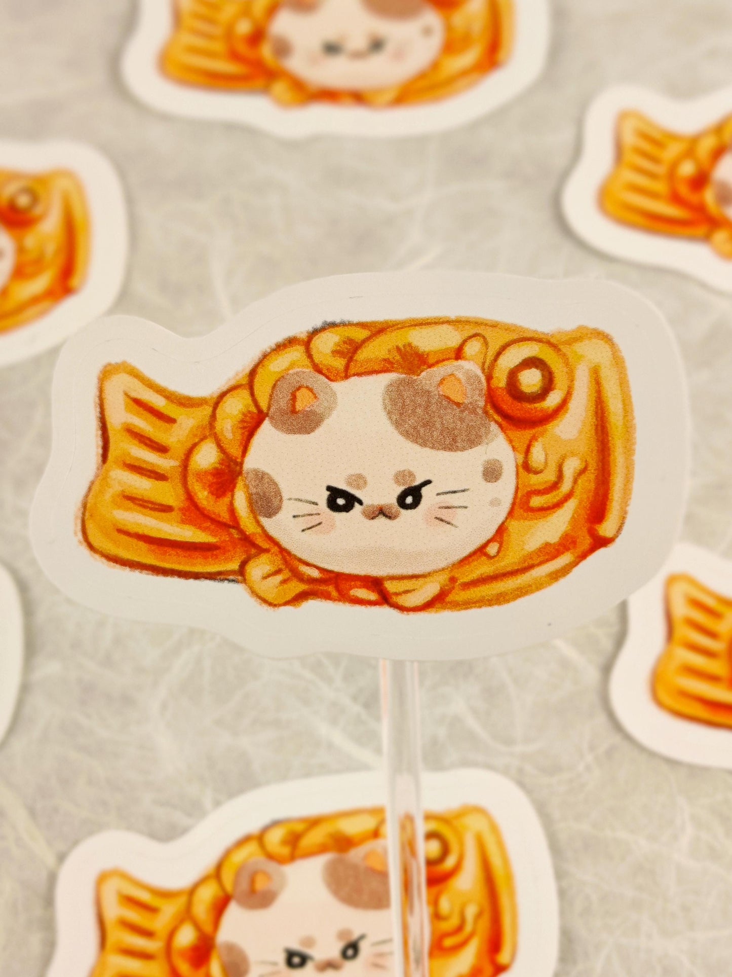 Cute Taiyaki Cat Sticker
