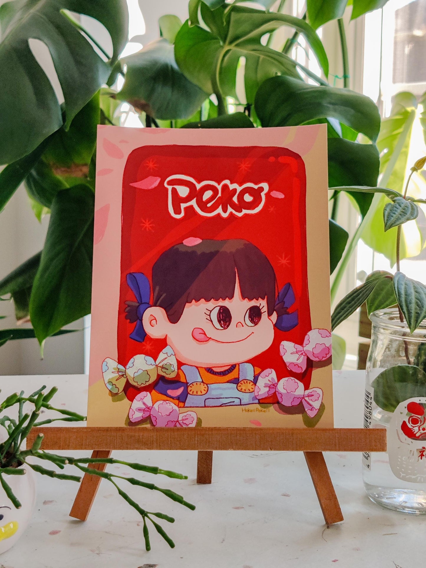 Peko Milky Girl Mini Print