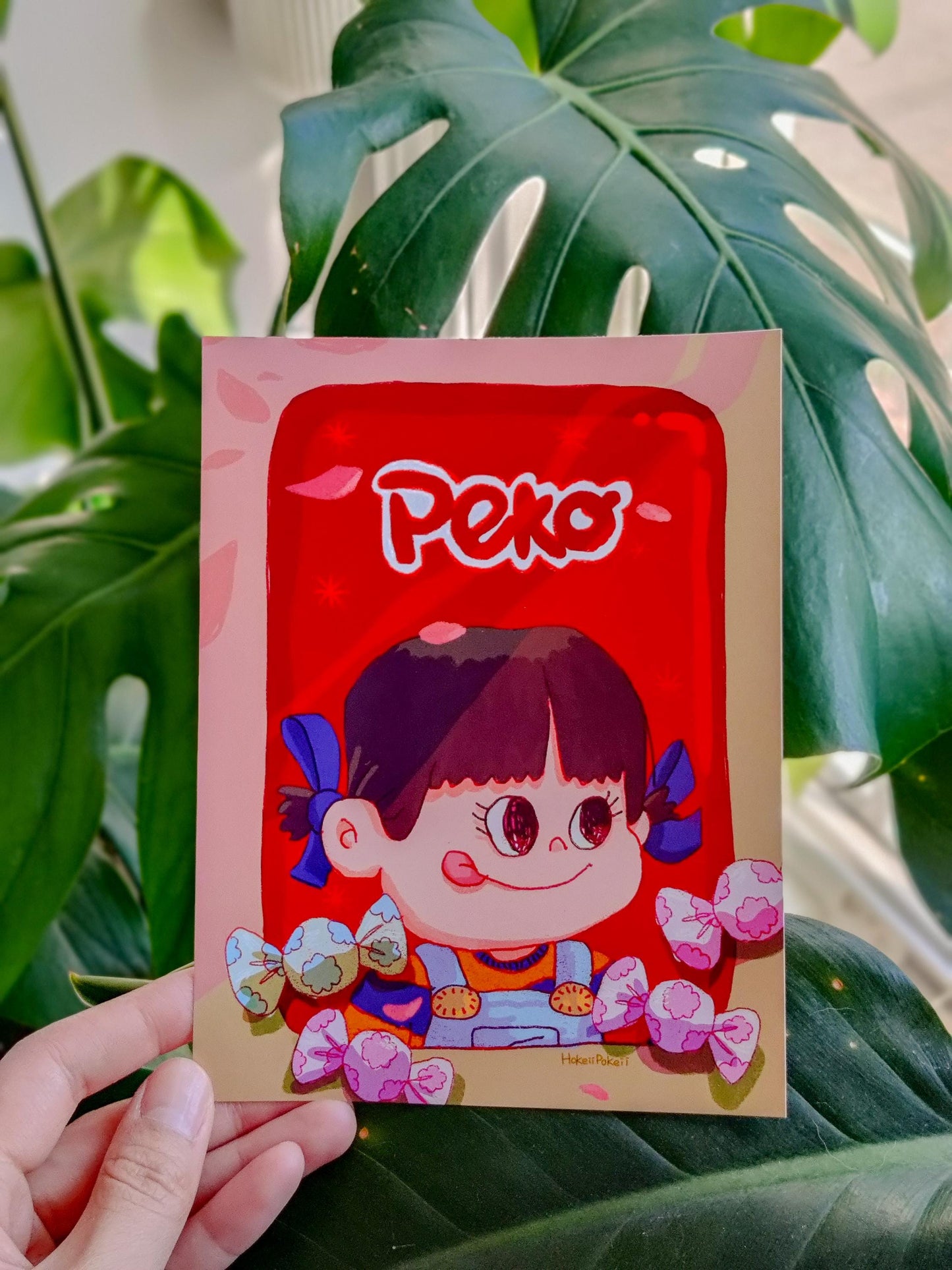 Peko Milky Girl Mini Print