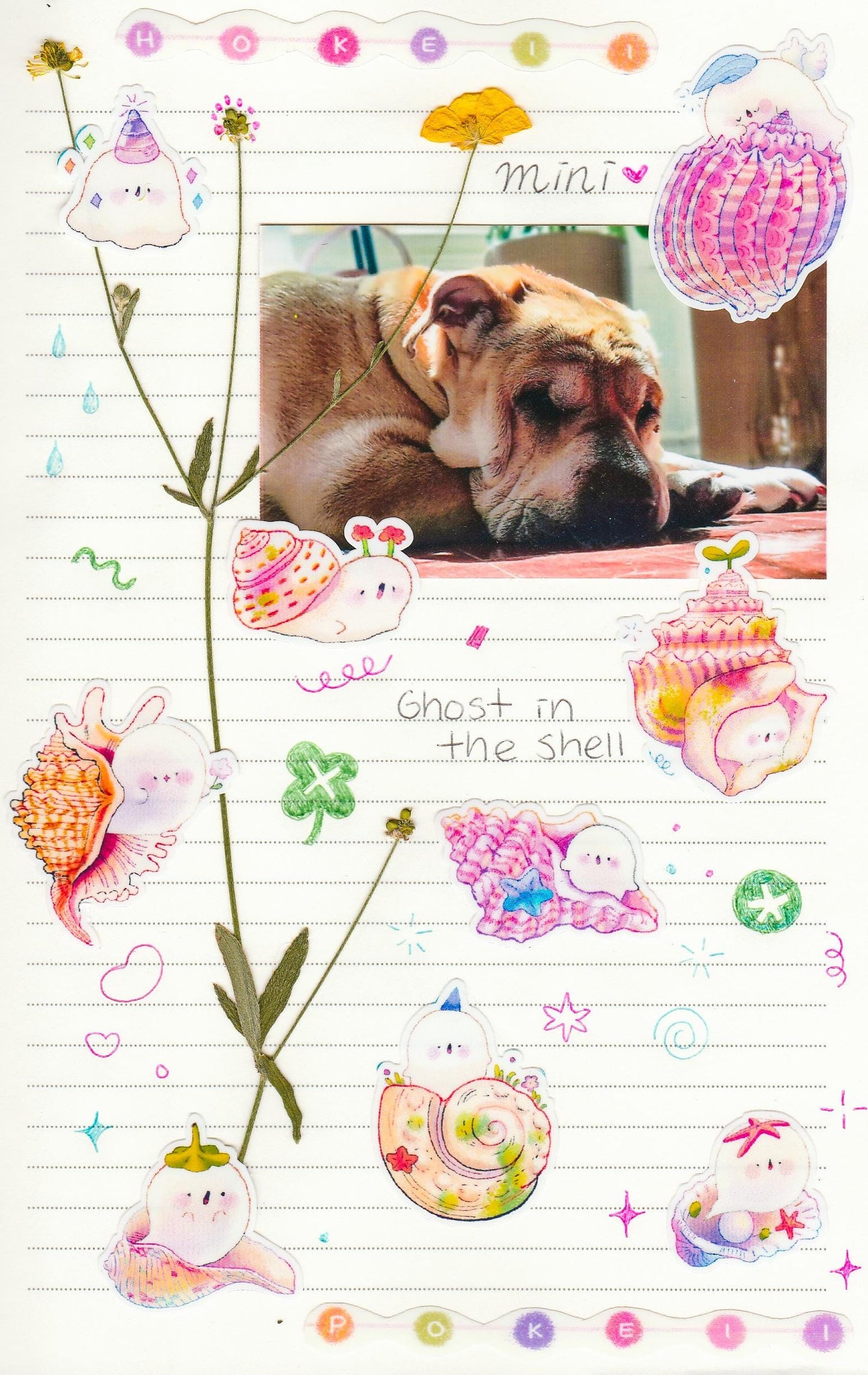 Kawaii Ghost in the Shell Sticker Sheet