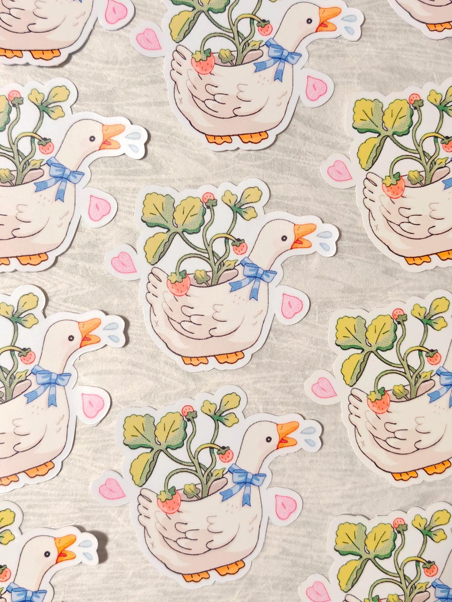 Cute Goose Berry Sticker