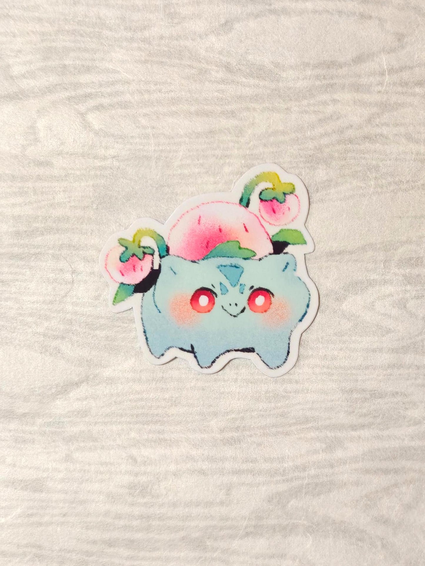 Cute Pokémon Sticker ~ Bulbasaur Strawberry