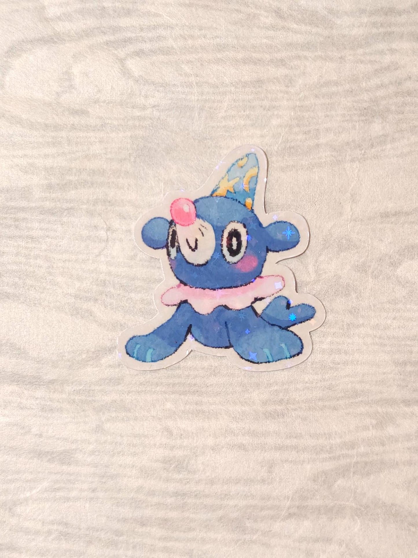 Cute Holographic Pokémon Sticker ~ Popplio