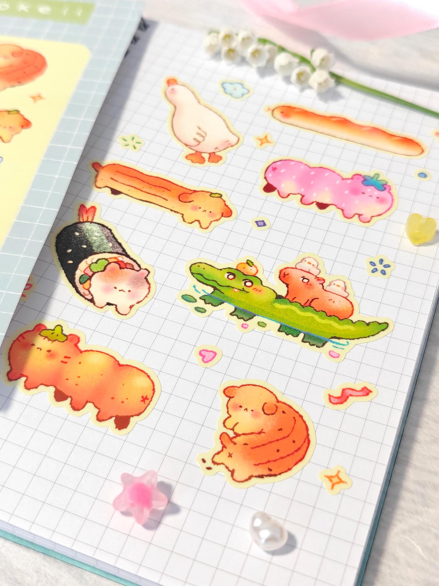 Super Cute Sticker Sheet - Long Friends