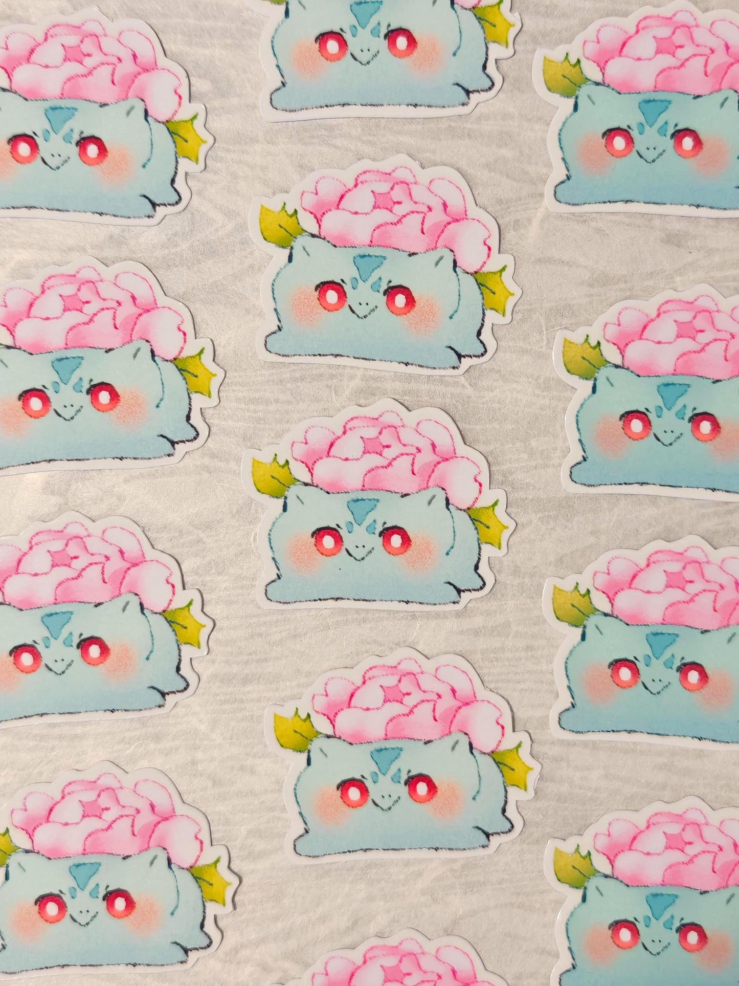 Cute Pokémon Sticker ~ Bulbasaur Rose