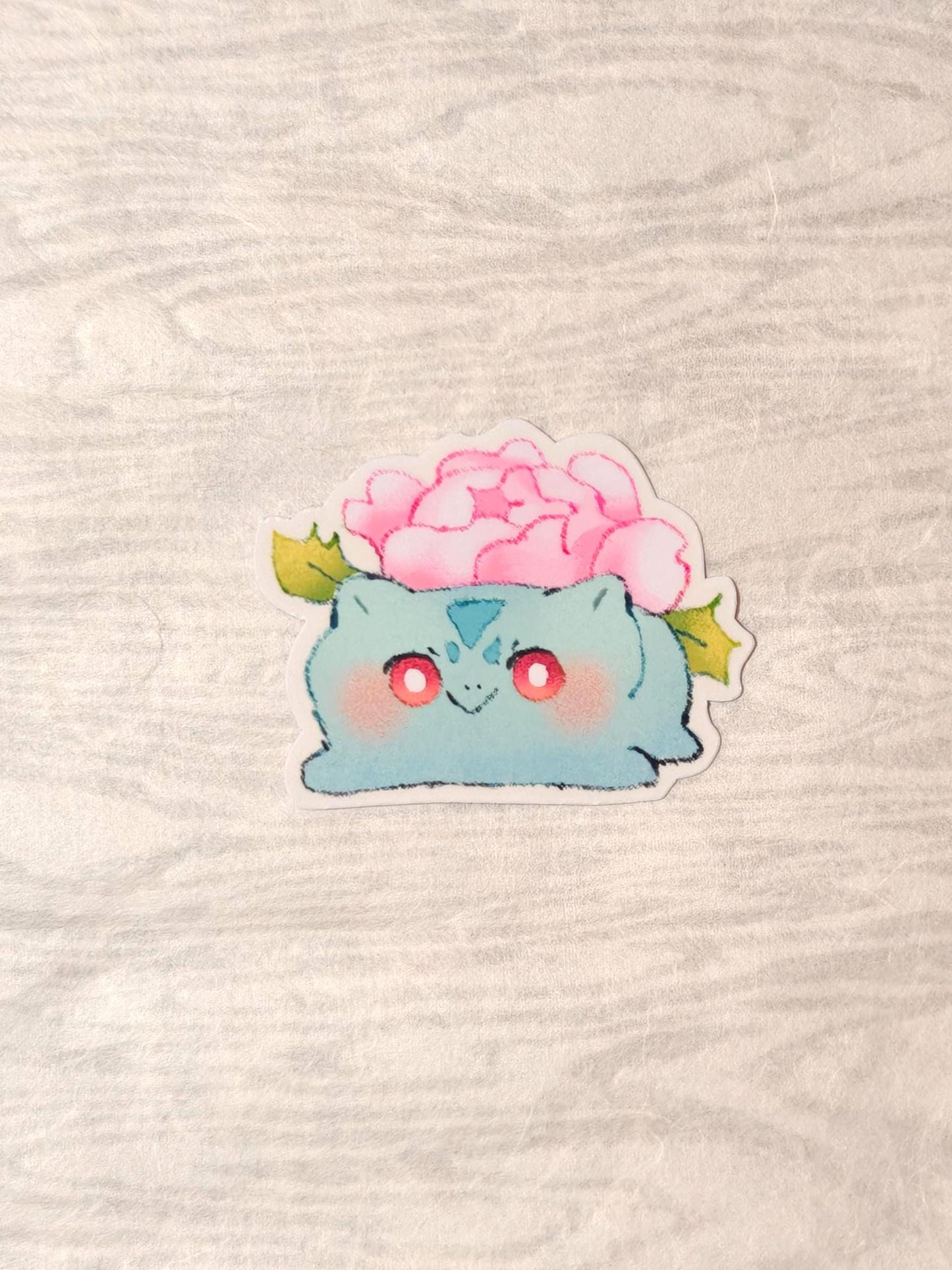 Cute Pokémon Sticker ~ Bulbasaur Rose