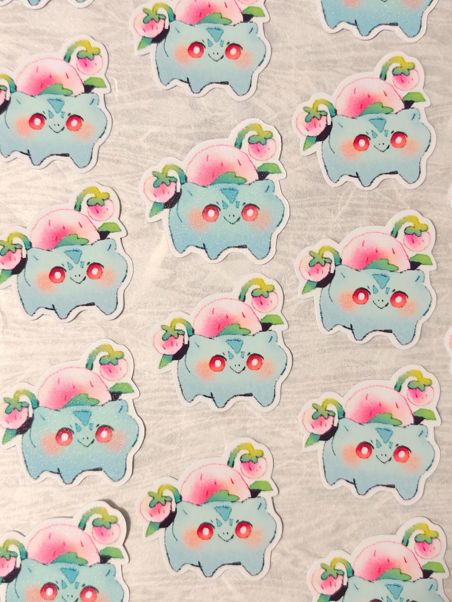 Cute Pokémon Sticker ~ Bulbasaur Strawberry