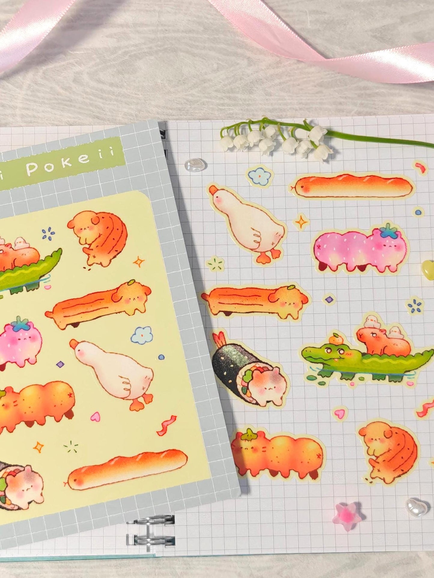 Super Cute Sticker Sheet - Long Friends