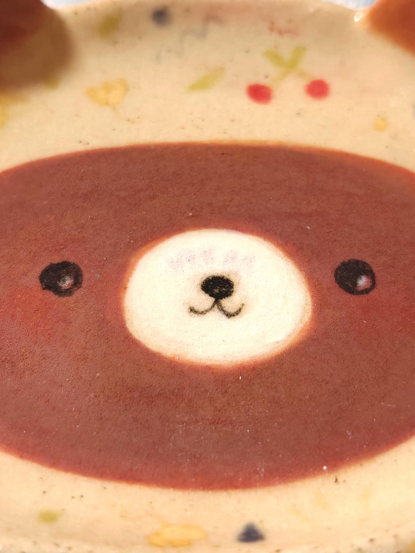 Cute Ceramic Babushka Bear Trinket Dish