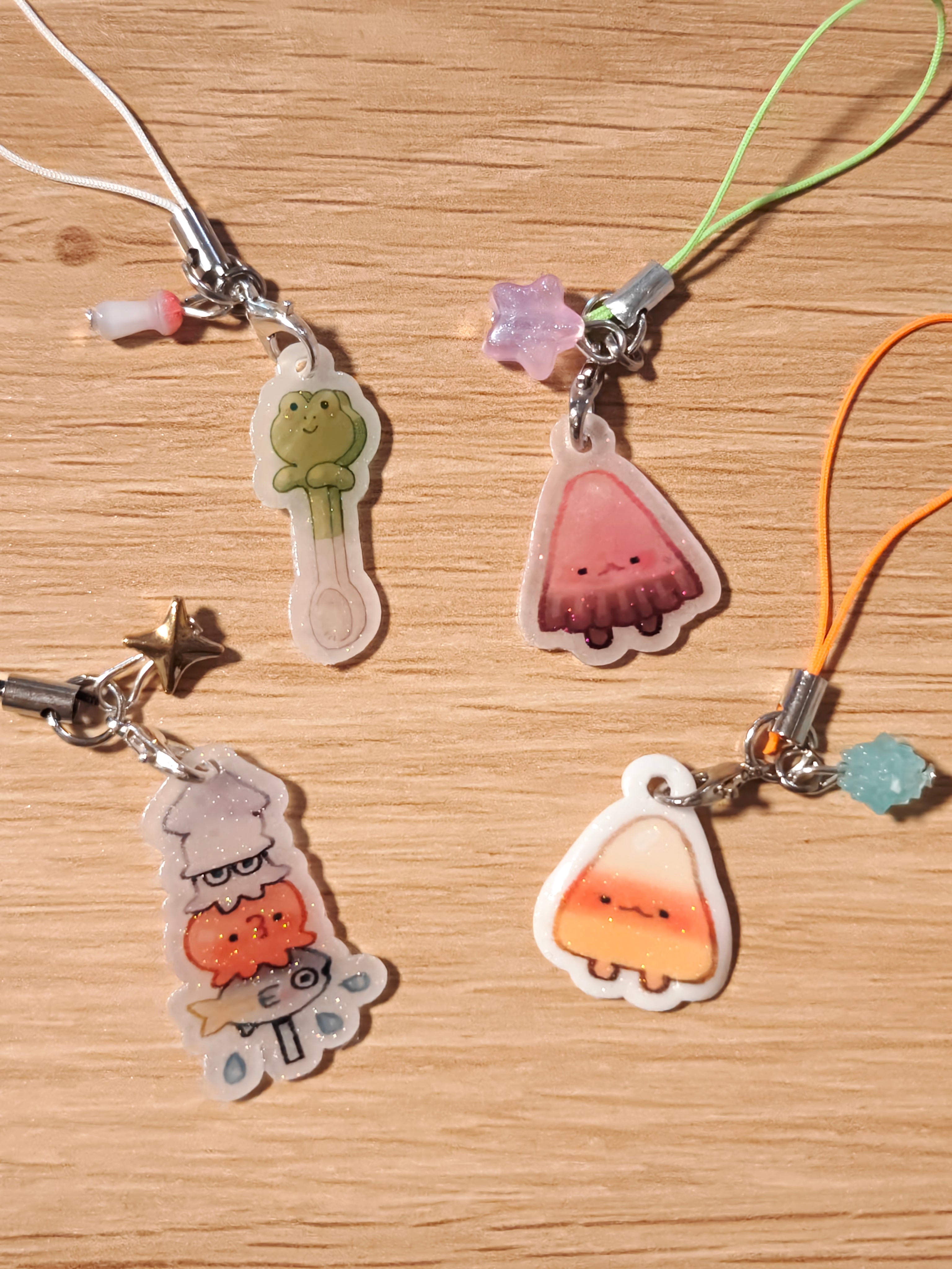 Handmade Glossy Foodie Phone Charms