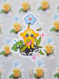 Yellow Pikmin Clover Vinyl Sticker