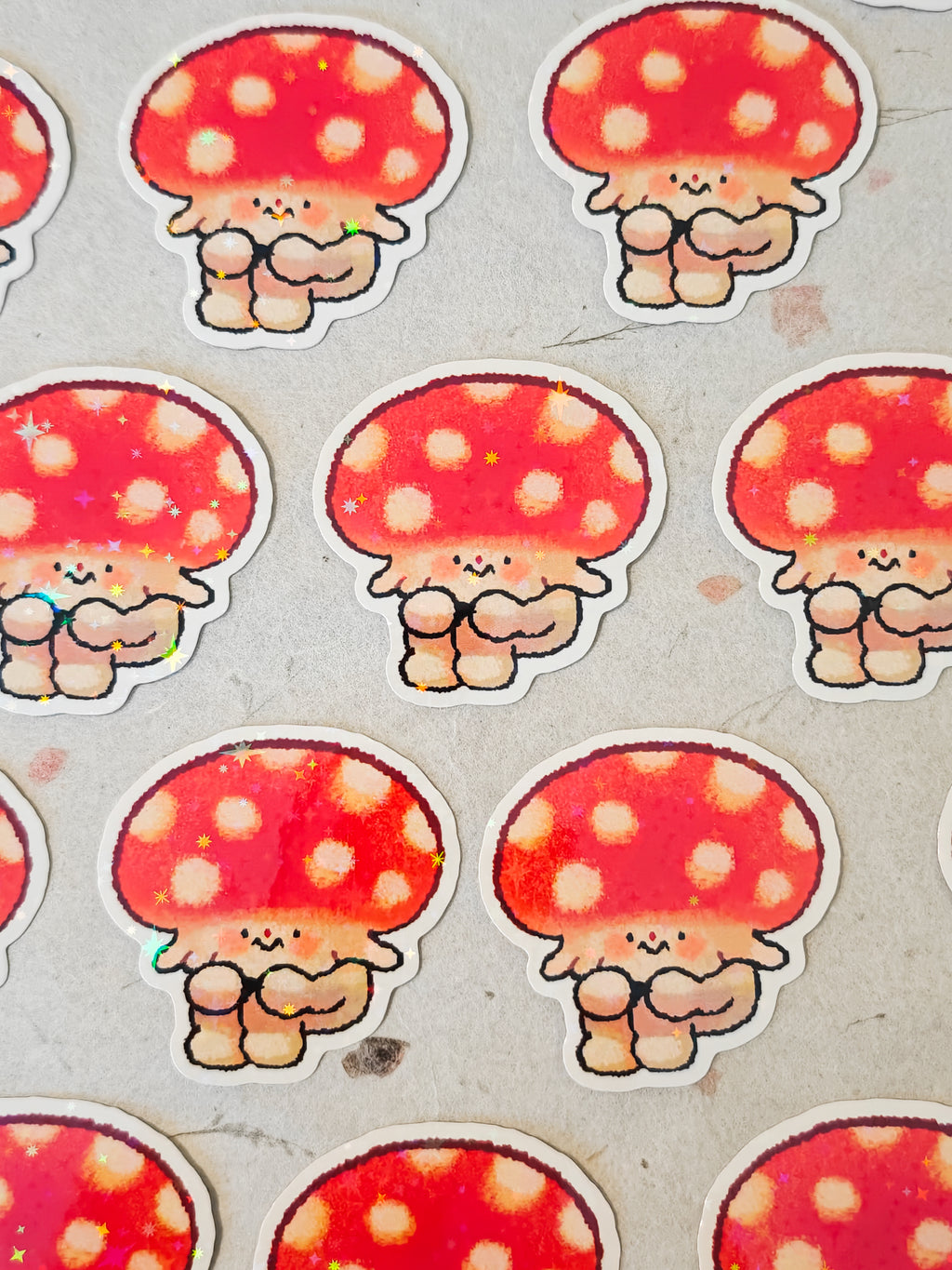 Holographic Fungi Vinyl Sticker
