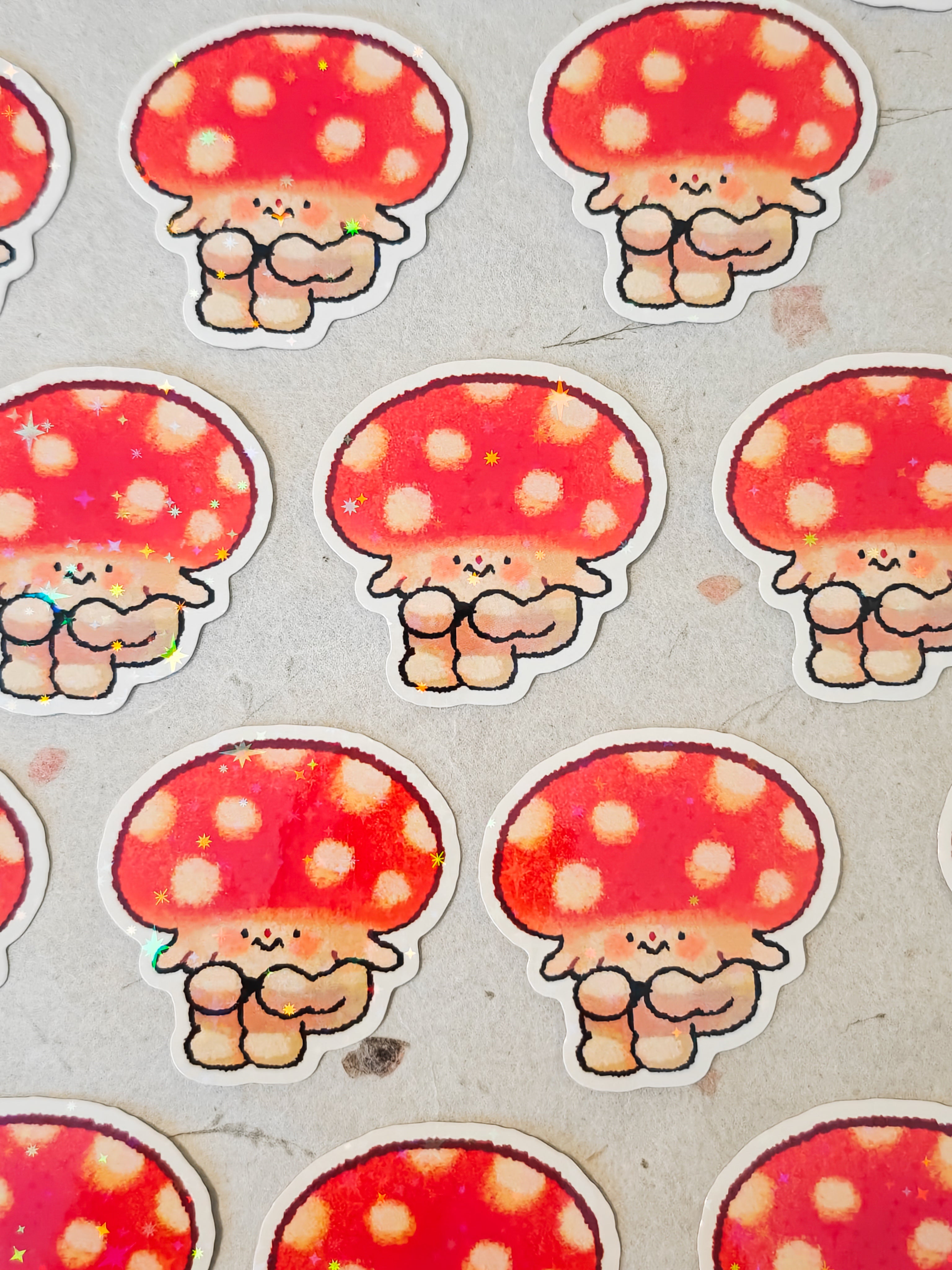 Holographic Fungi Vinyl Sticker