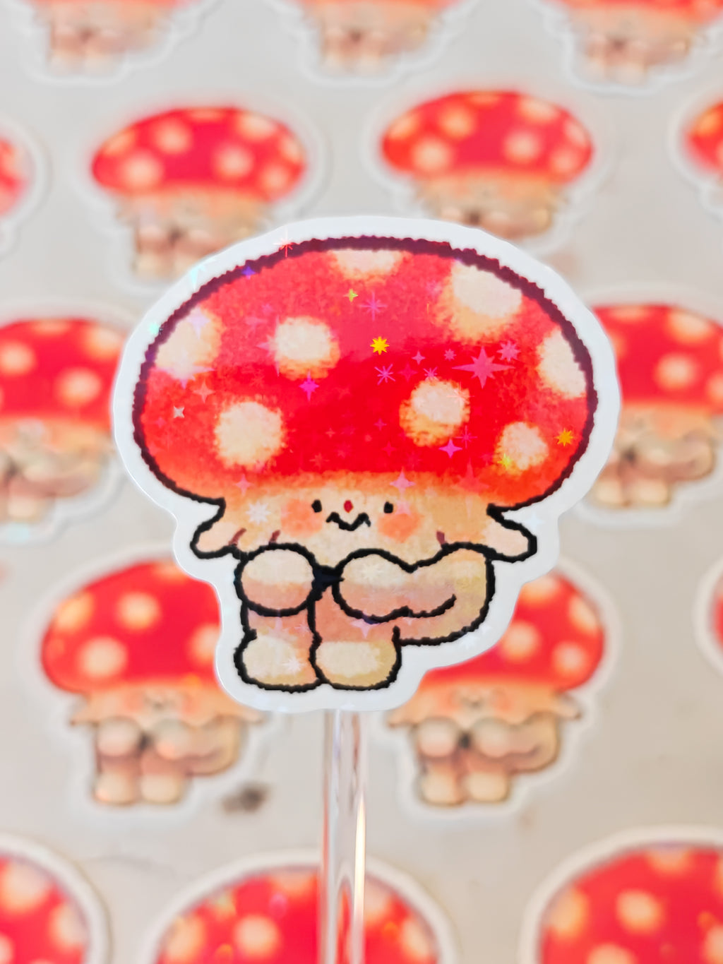 Holographic Fungi Vinyl Sticker