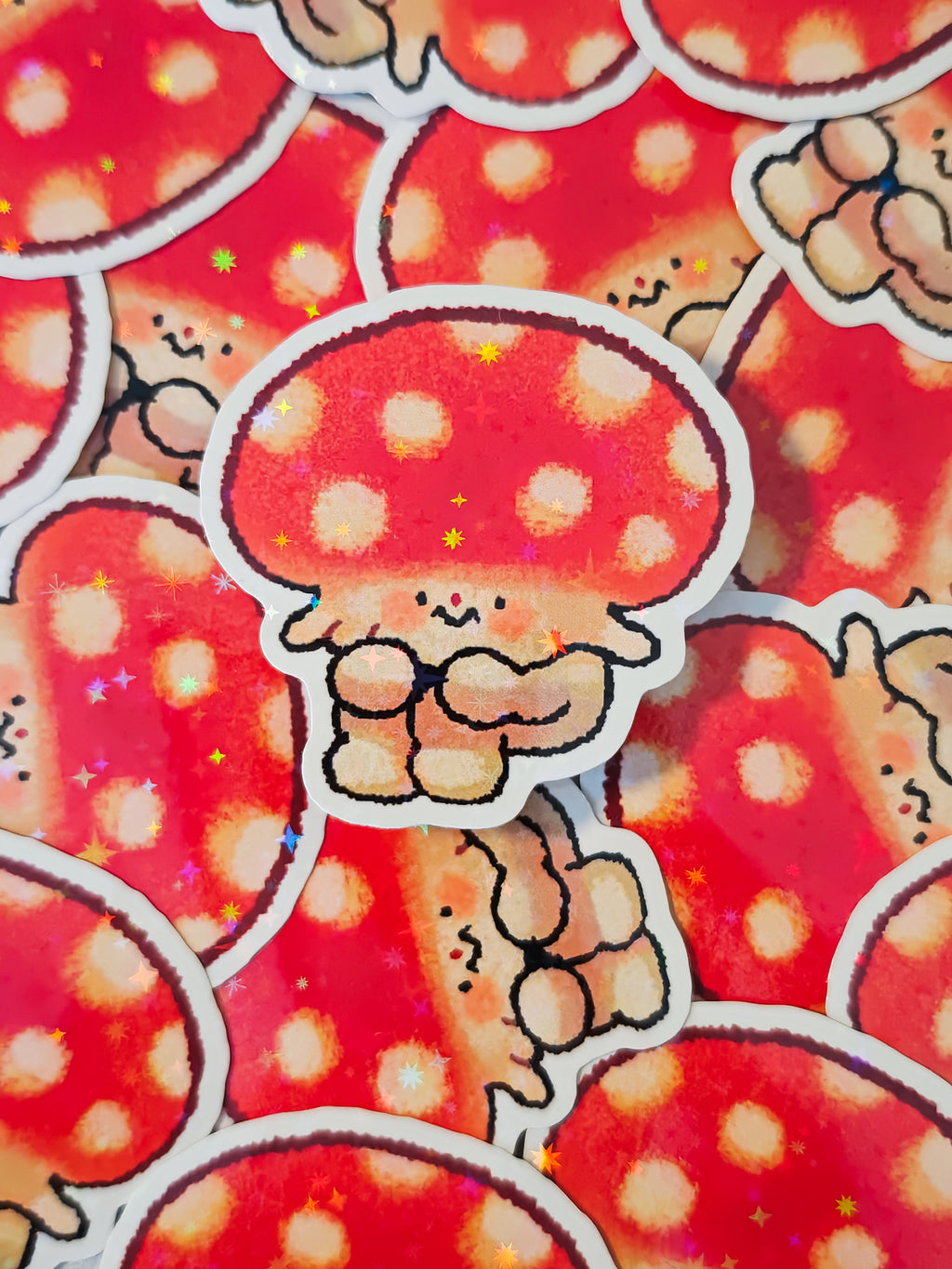 Holographic Fungi Vinyl Sticker