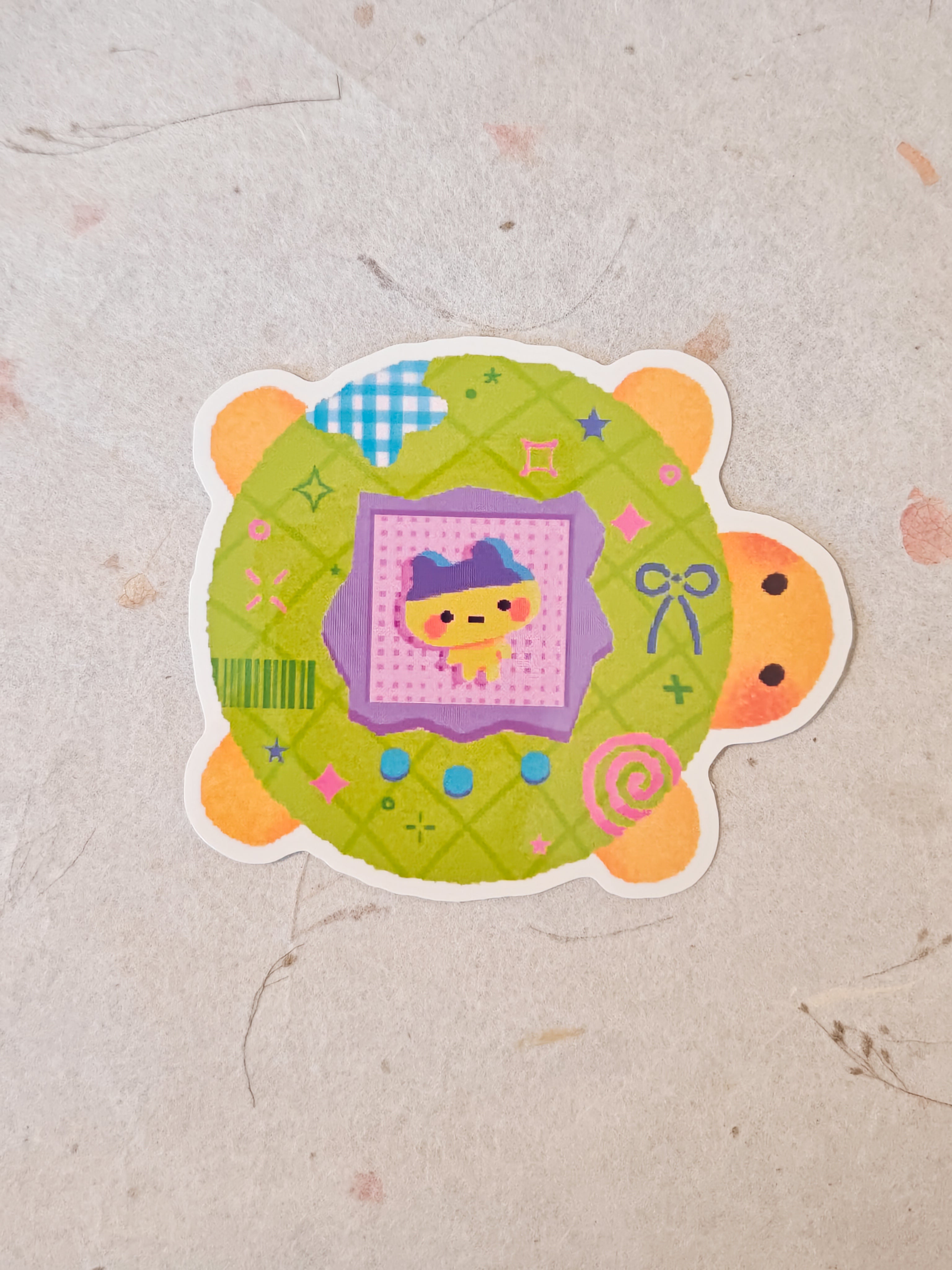 Glossy Tamagotchi Vinyl Die-Cut Sticker Pack
