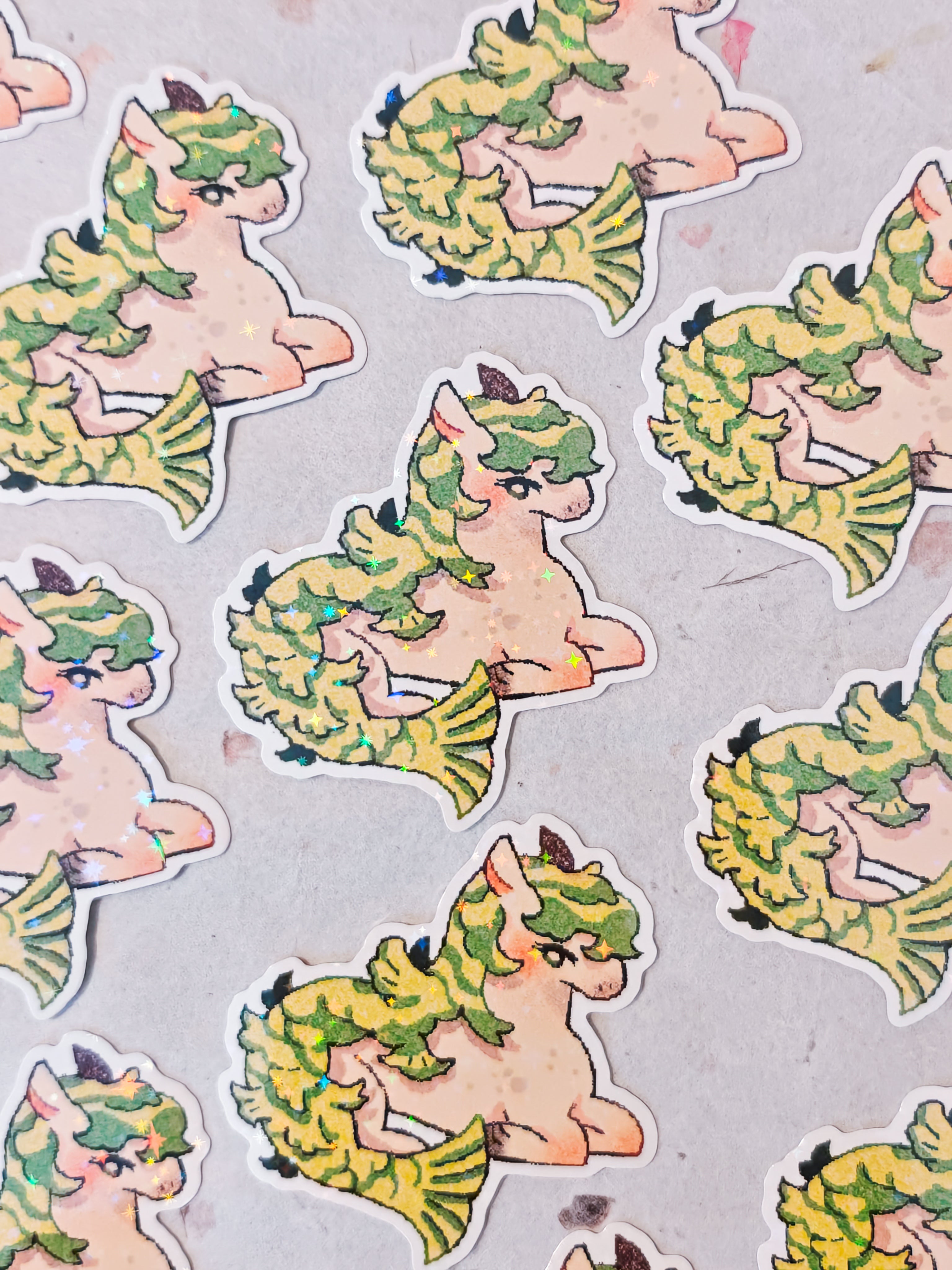 Holographic Kelpie Vinyl Sticker