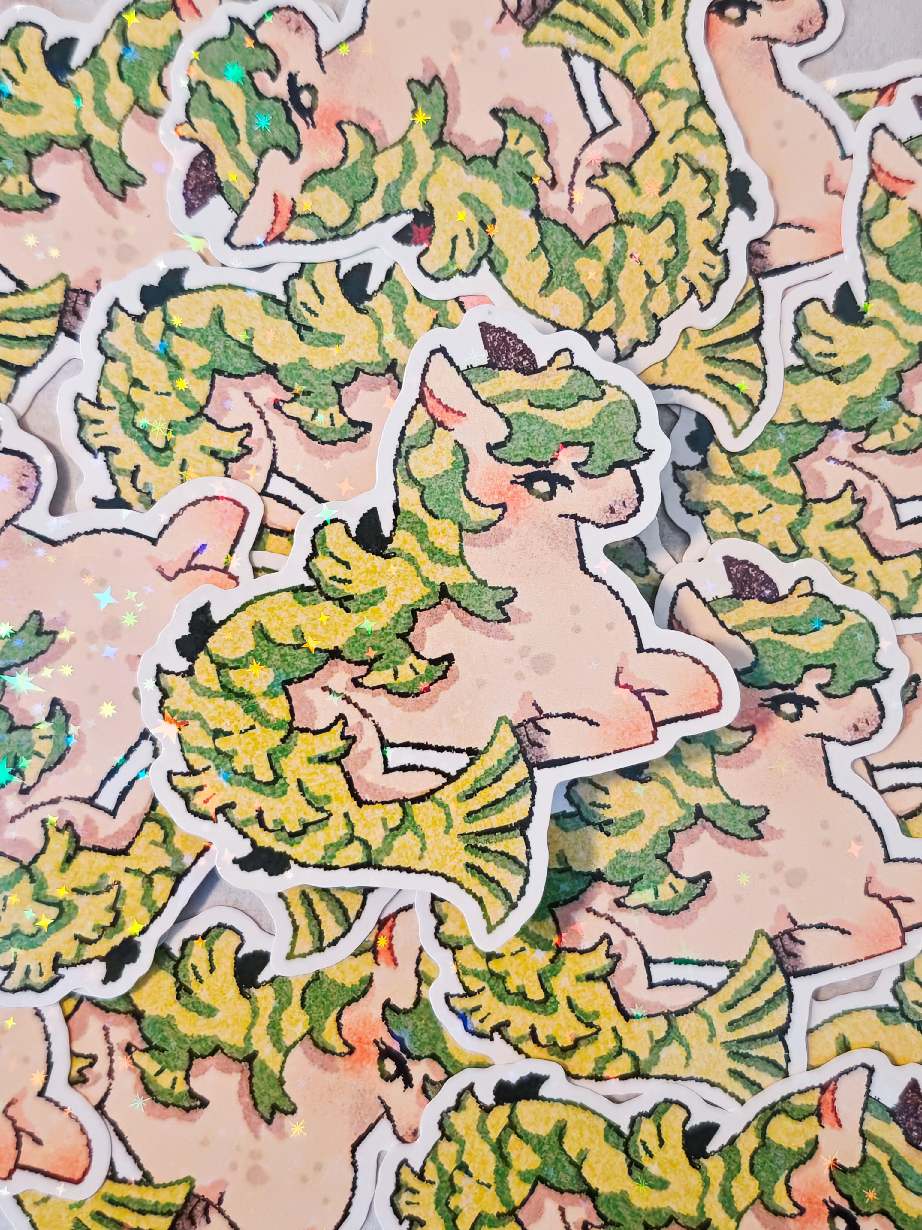 Holographic Kelpie Vinyl Sticker