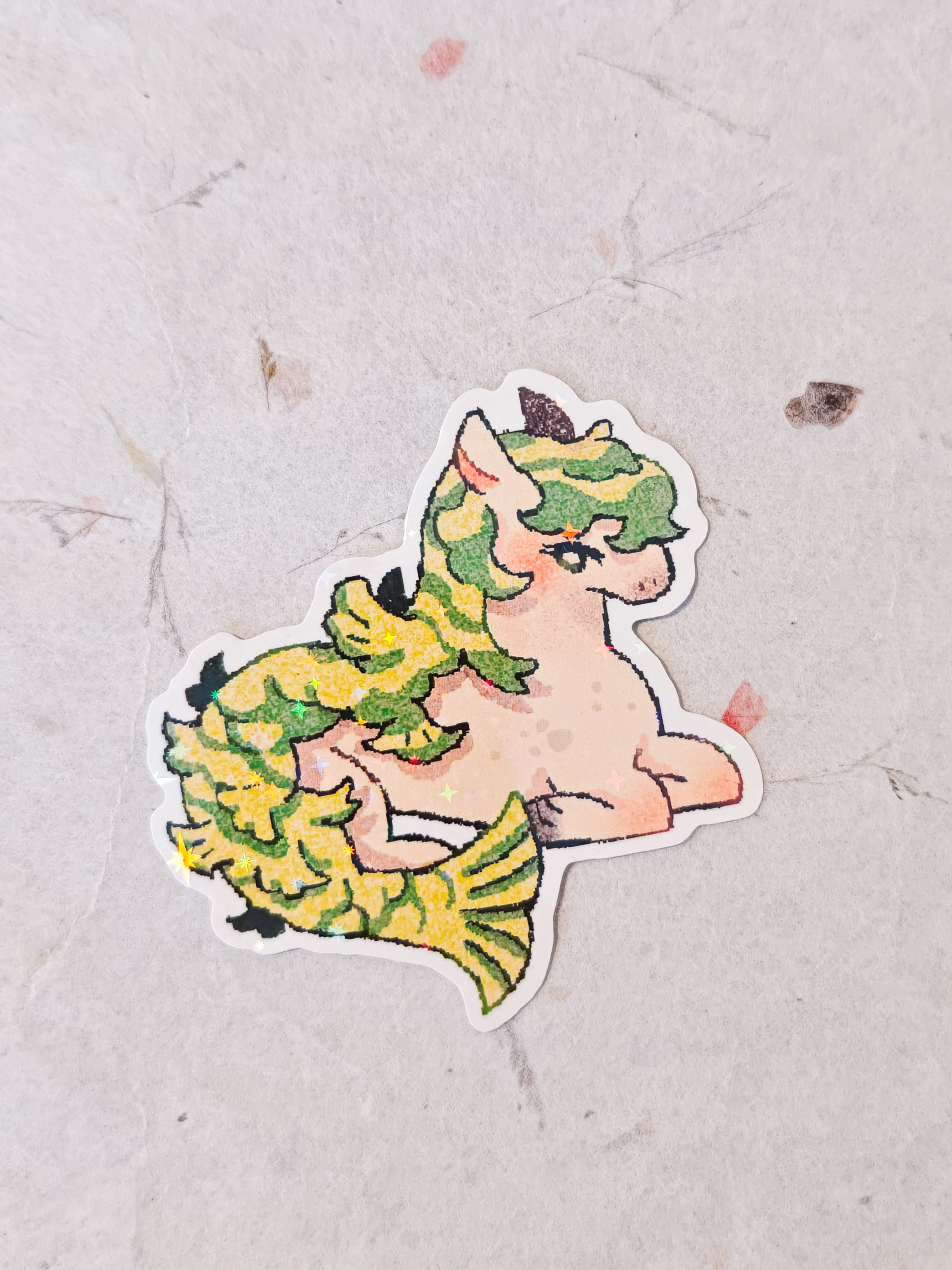 Holographic Kelpie Vinyl Sticker