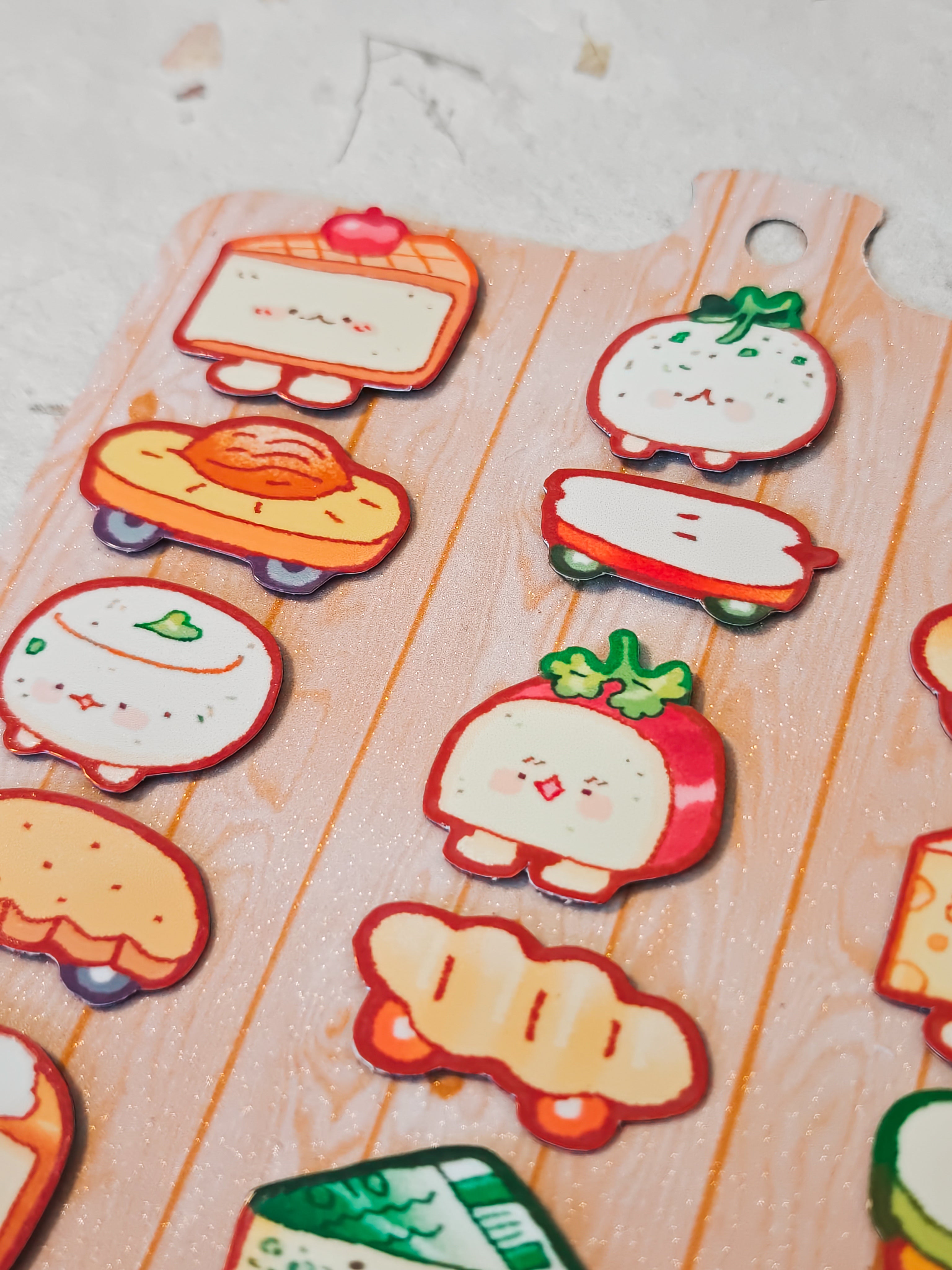 Glossy Cheese Charcuterie Magnetic Board