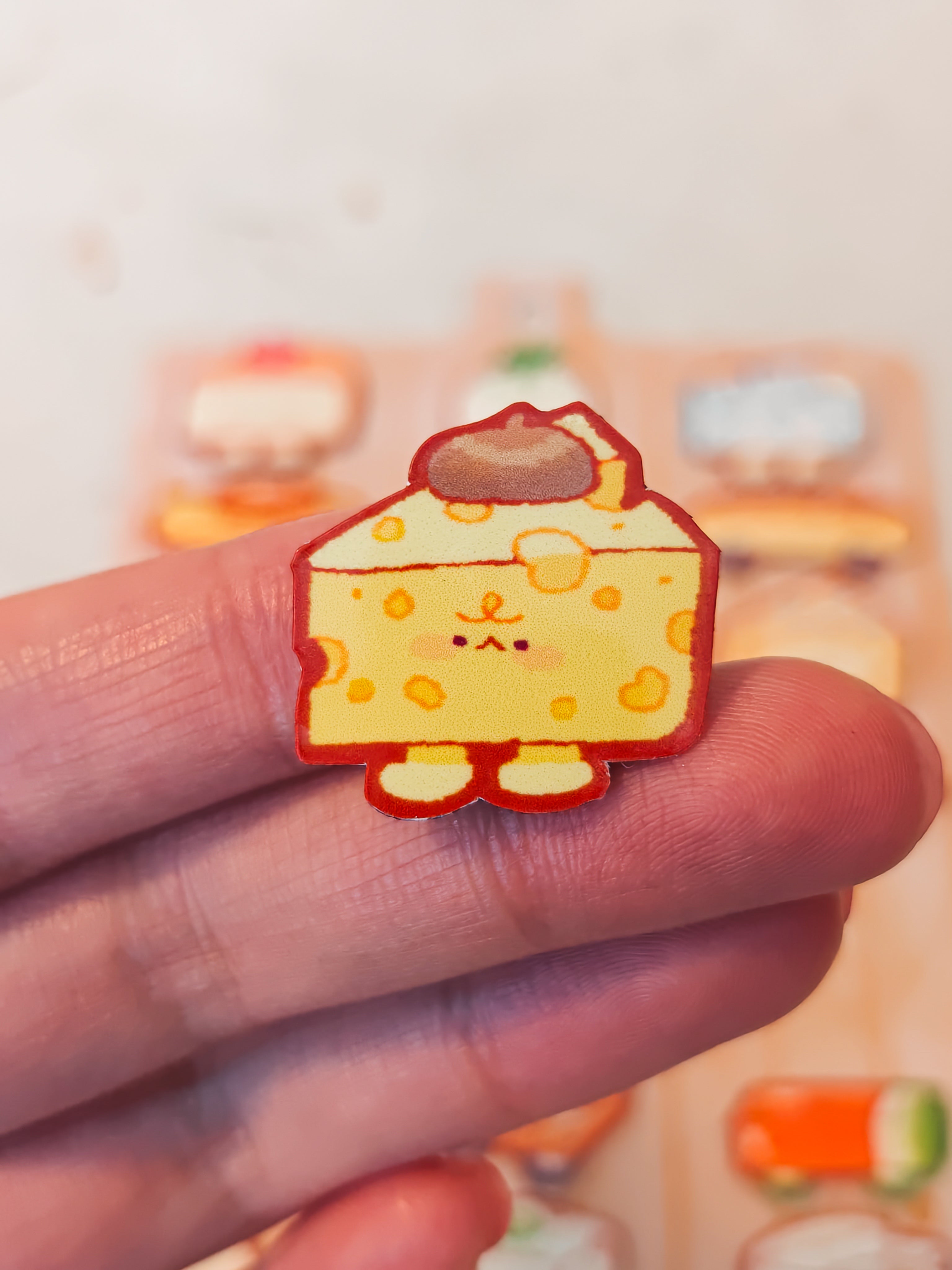 Glossy Cheese Charcuterie Magnetic Board