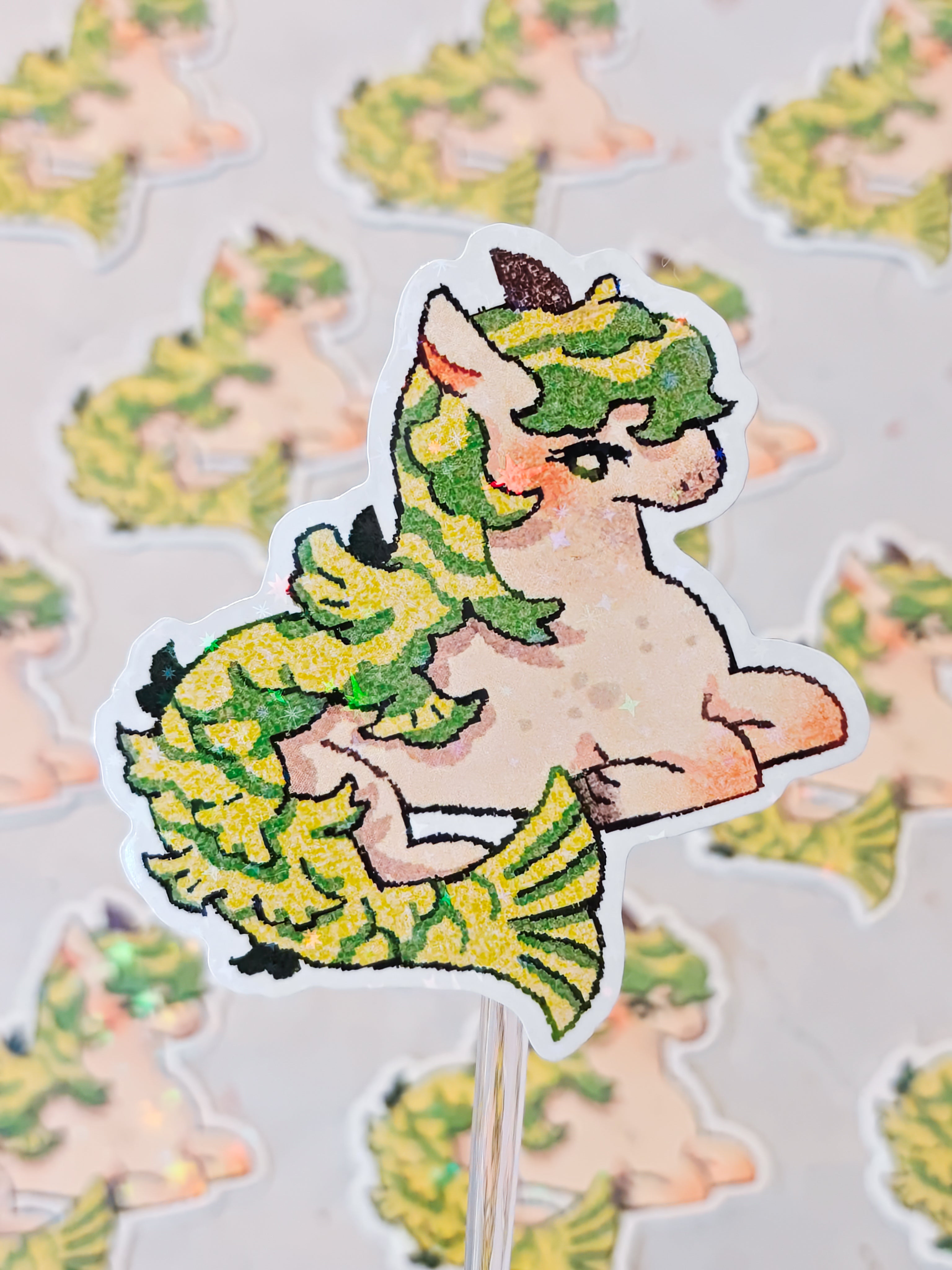 Holographic Kelpie Vinyl Sticker