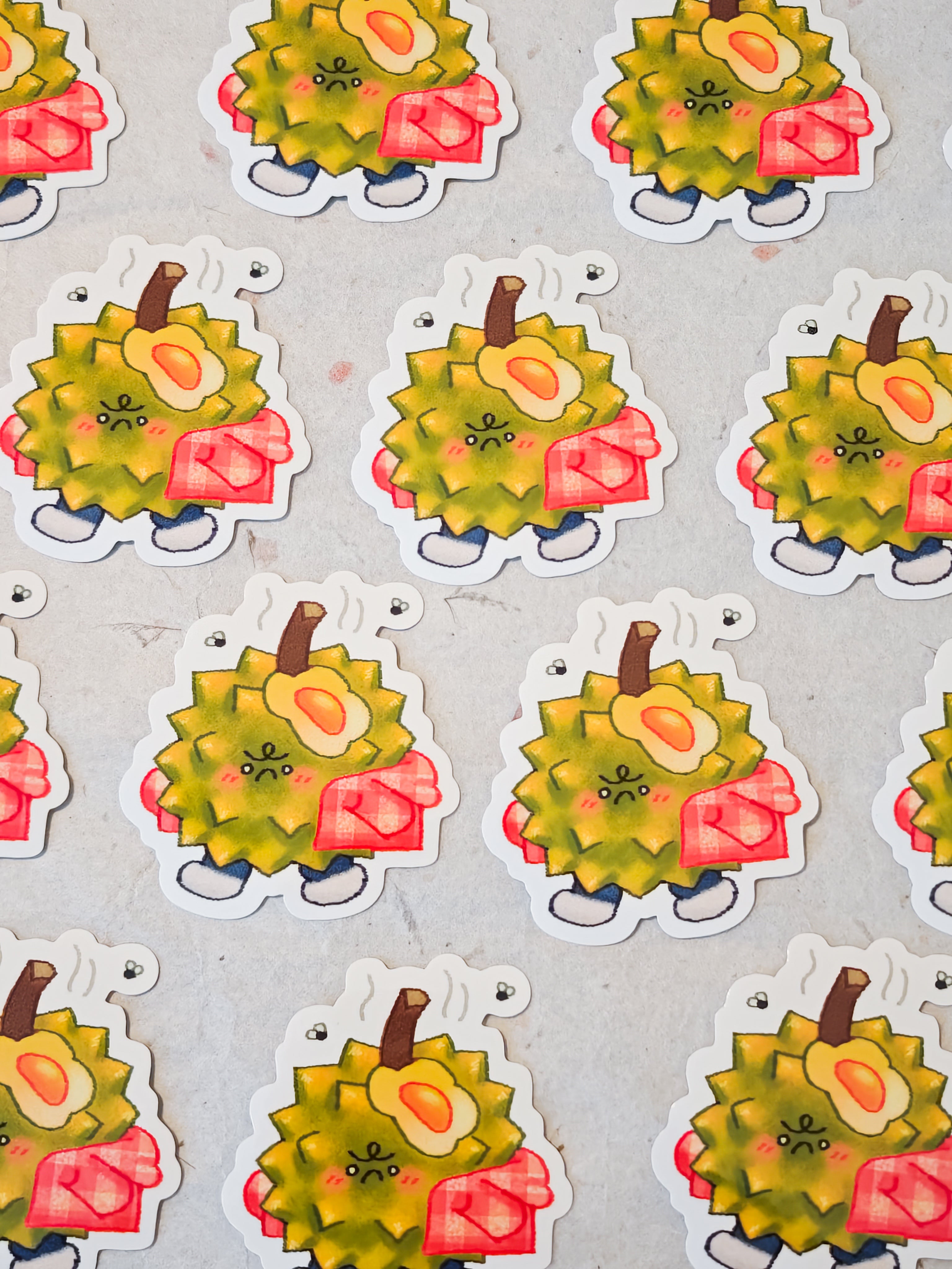 Glossy Stinky Durian Vinyl Sticker