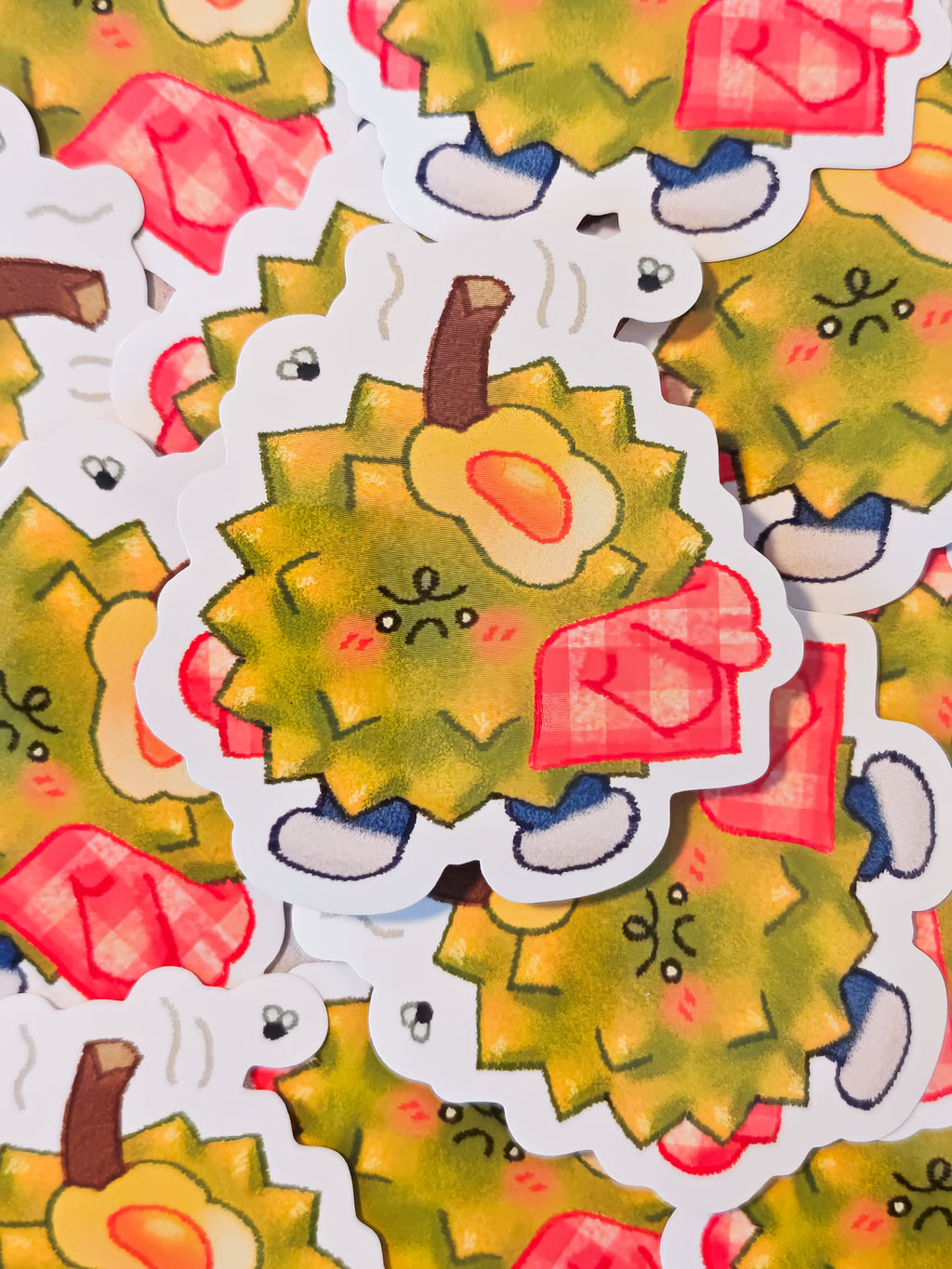 Glossy Stinky Durian Vinyl Sticker