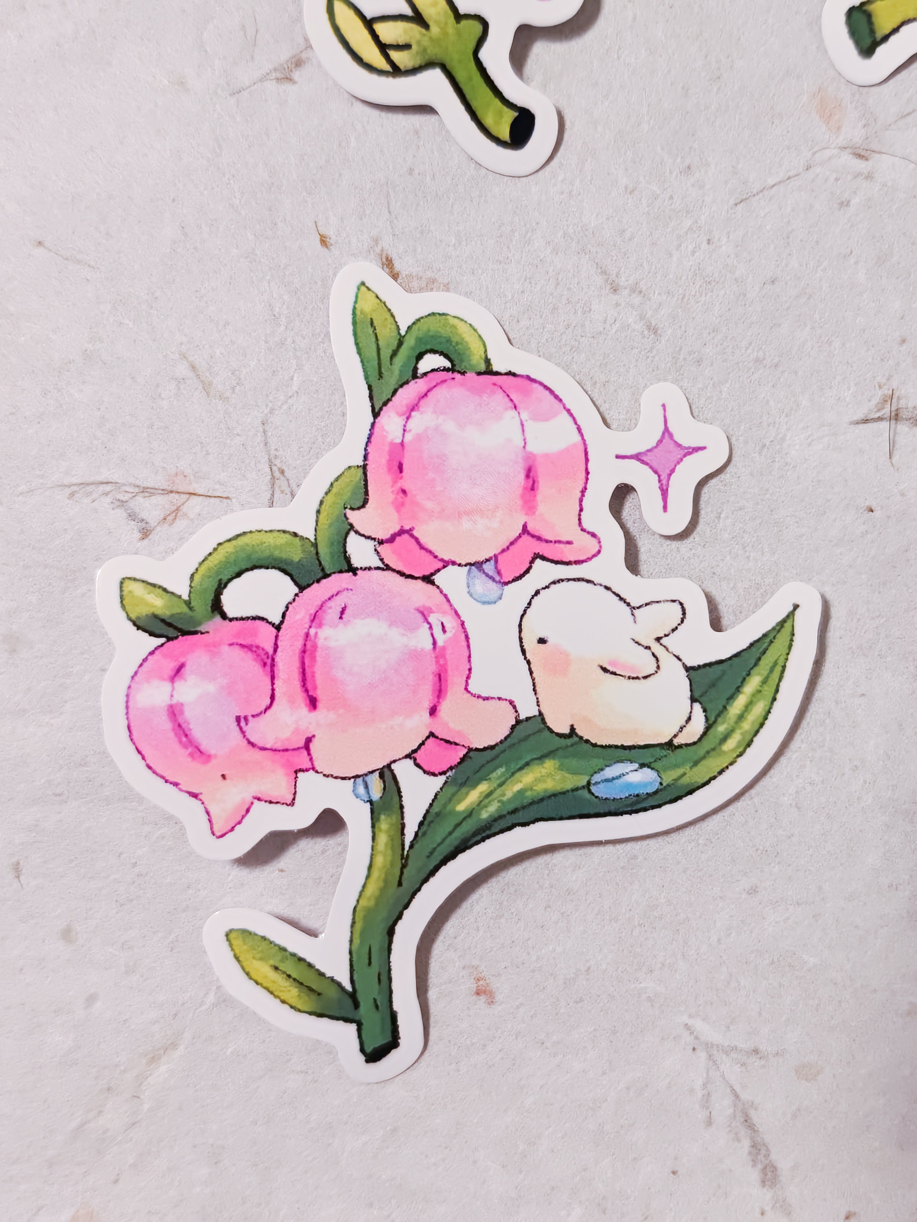 Garden Bunnies Vinyl Die-Cut Sticker Pack