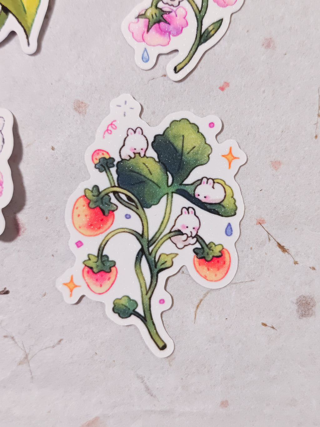 Garden Bunnies Vinyl Die-Cut Sticker Pack