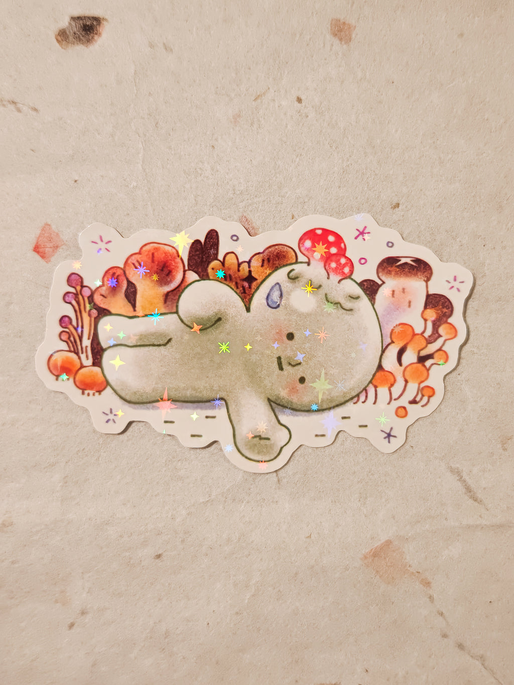 Holographic Smiski Vinyl Die-Cut Sticker Pack