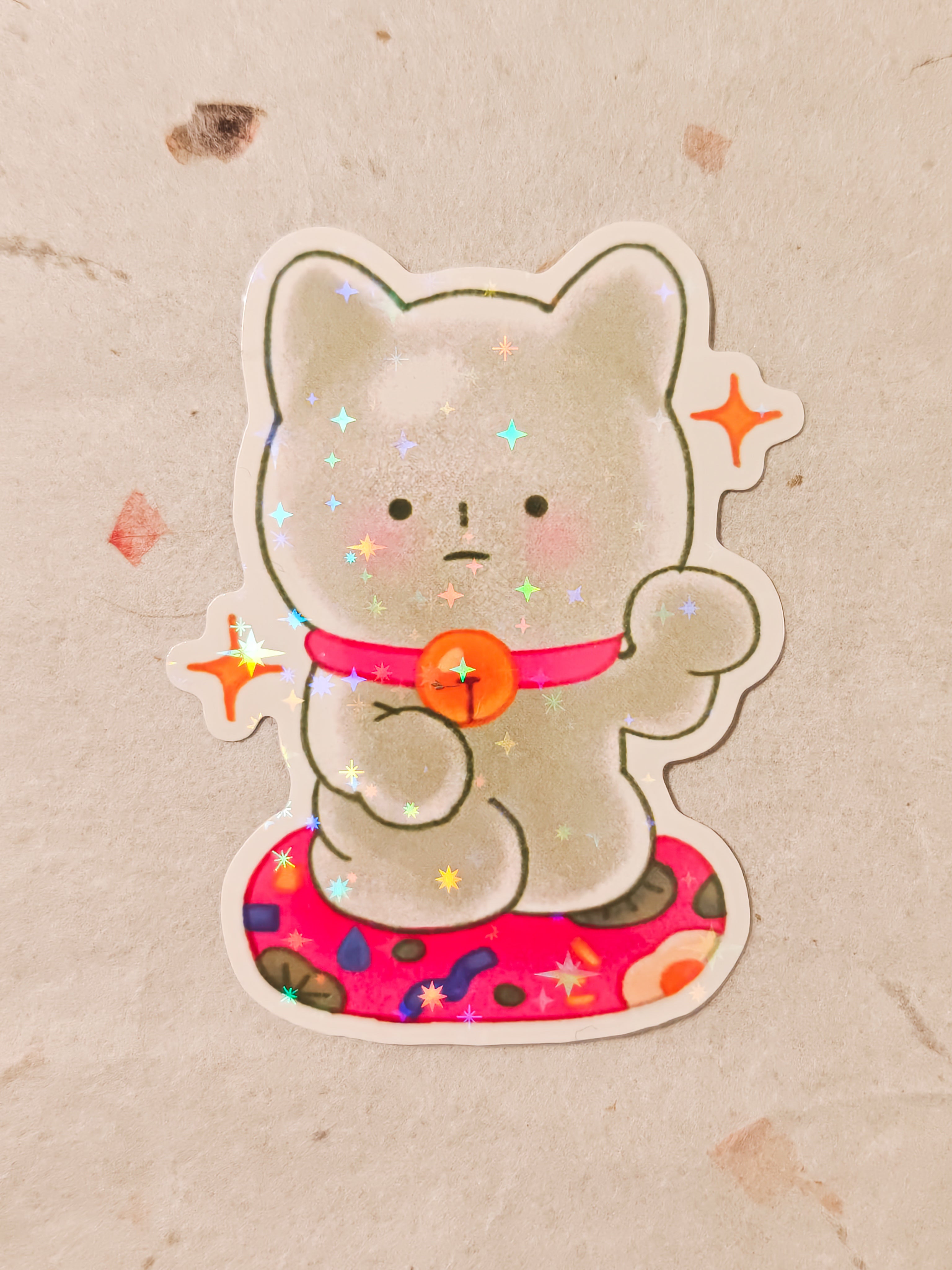 Holographic Smiski Vinyl Die-Cut Sticker Pack