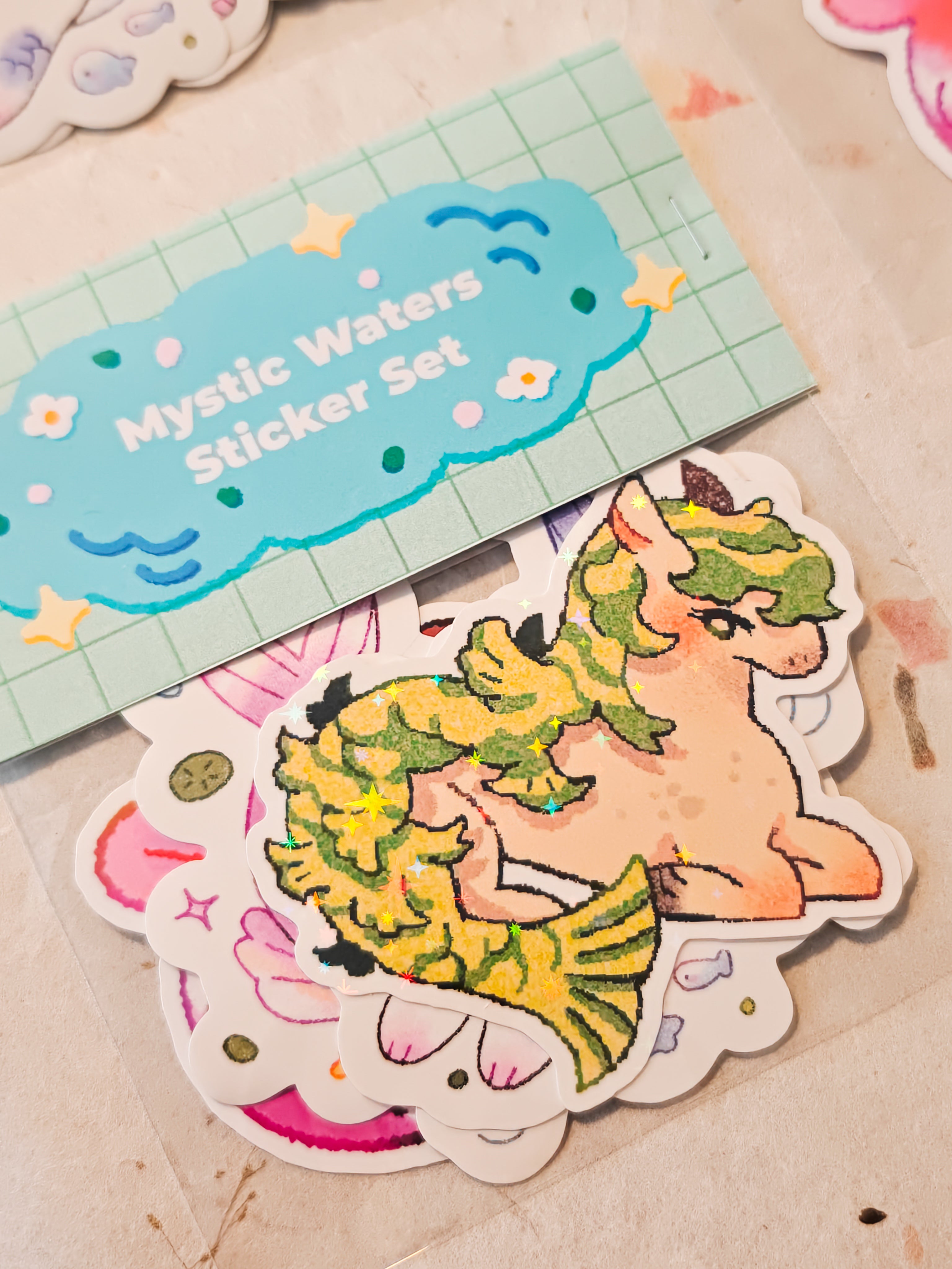 Glossy Mystic Water Die-Cut Sticker Pack