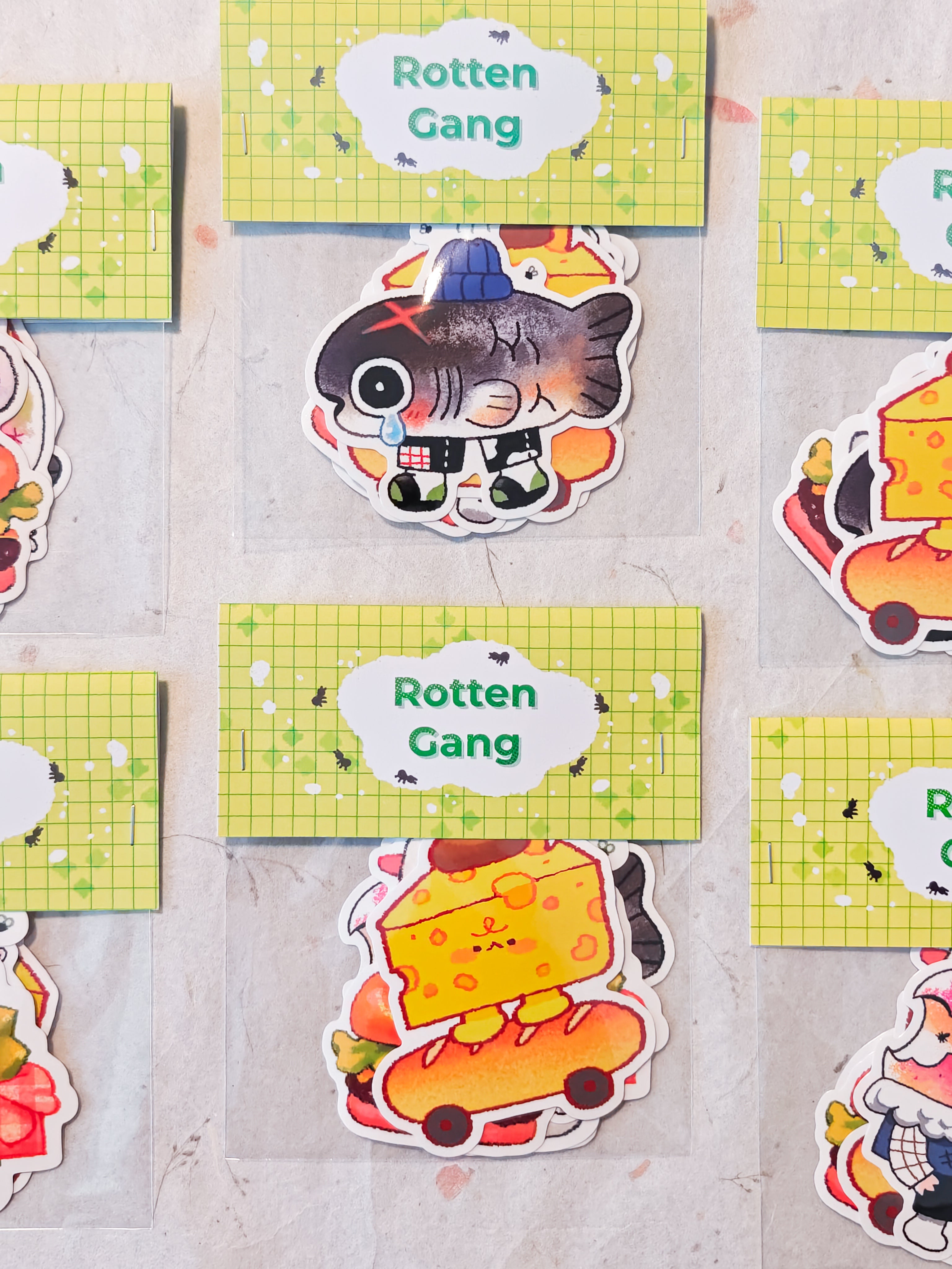Glossy Rotten Gang Vinyl Die-Cut Sticker Pack