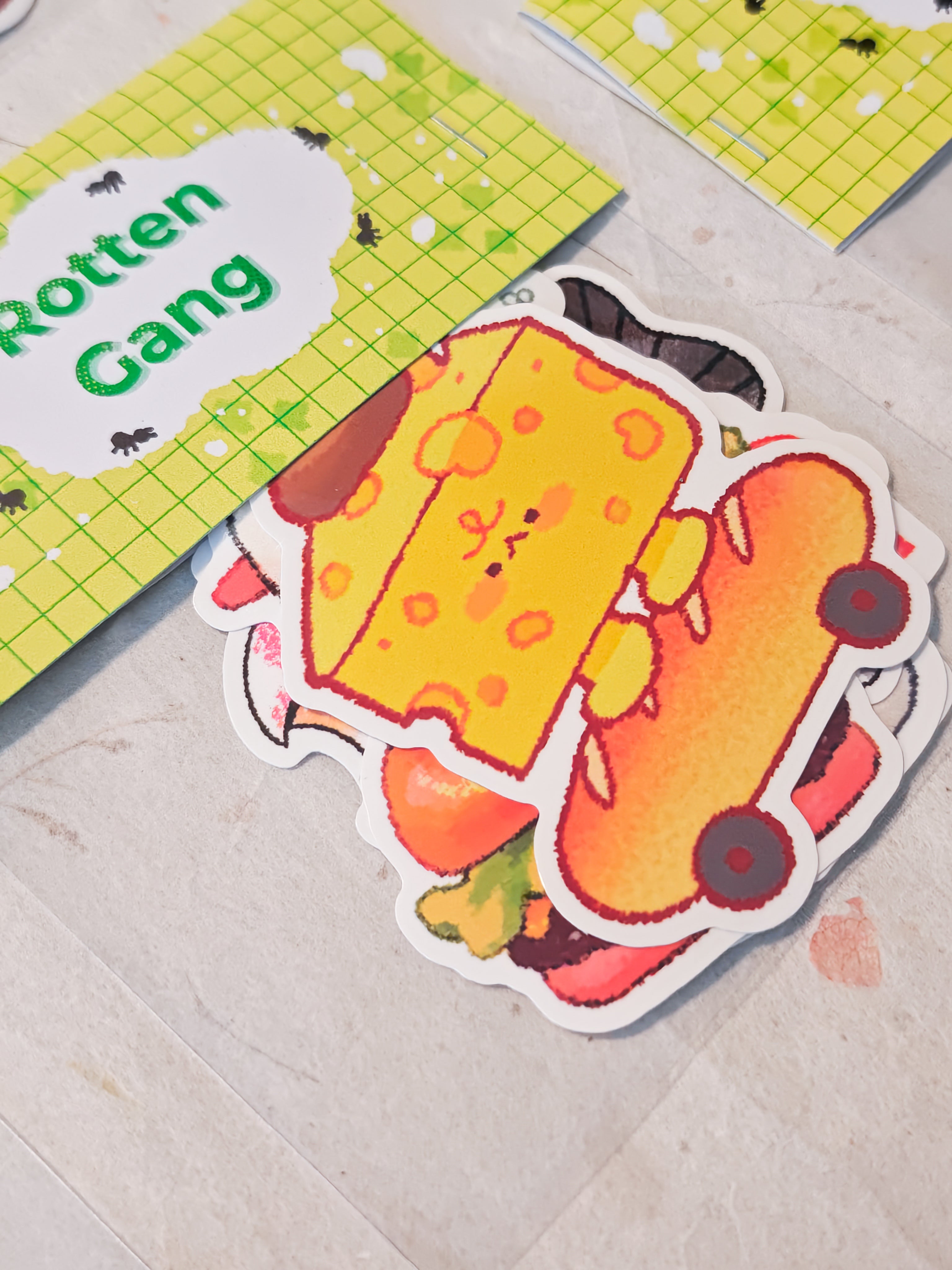 Glossy Rotten Gang Vinyl Die-Cut Sticker Pack