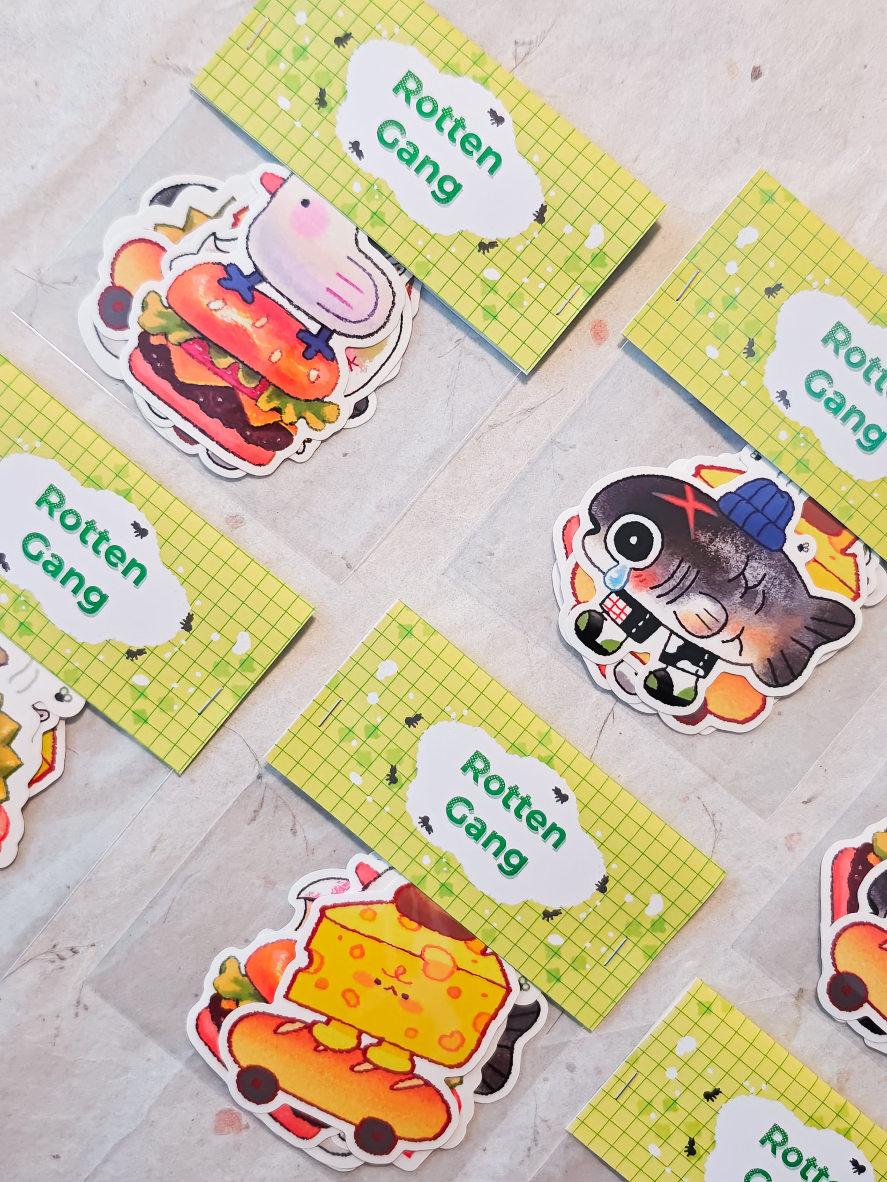 Glossy Rotten Gang Vinyl Die-Cut Sticker Pack