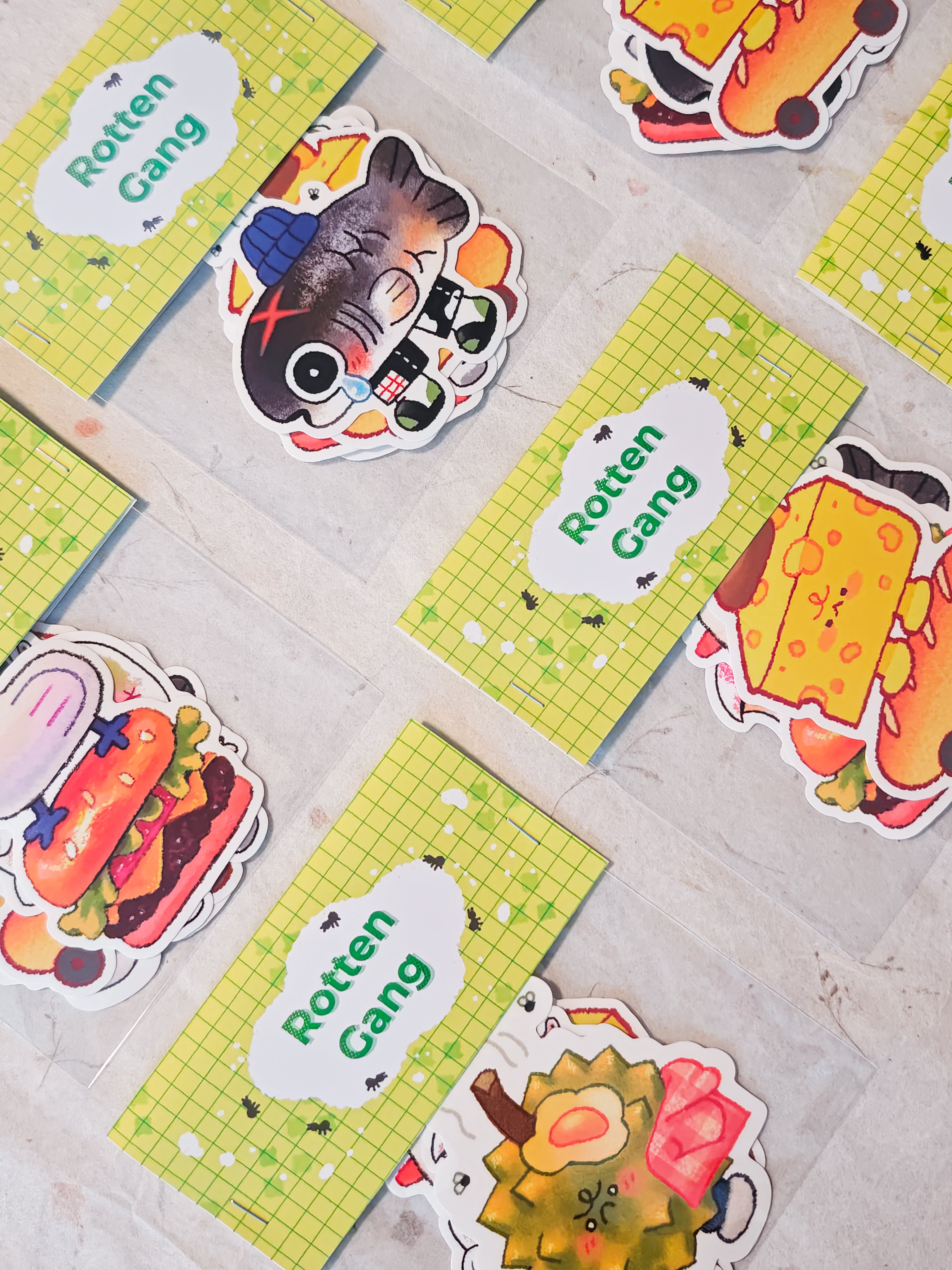 Glossy Rotten Gang Vinyl Die-Cut Sticker Pack