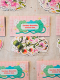 Garden Bunnies Vinyl Die-Cut Sticker Pack
