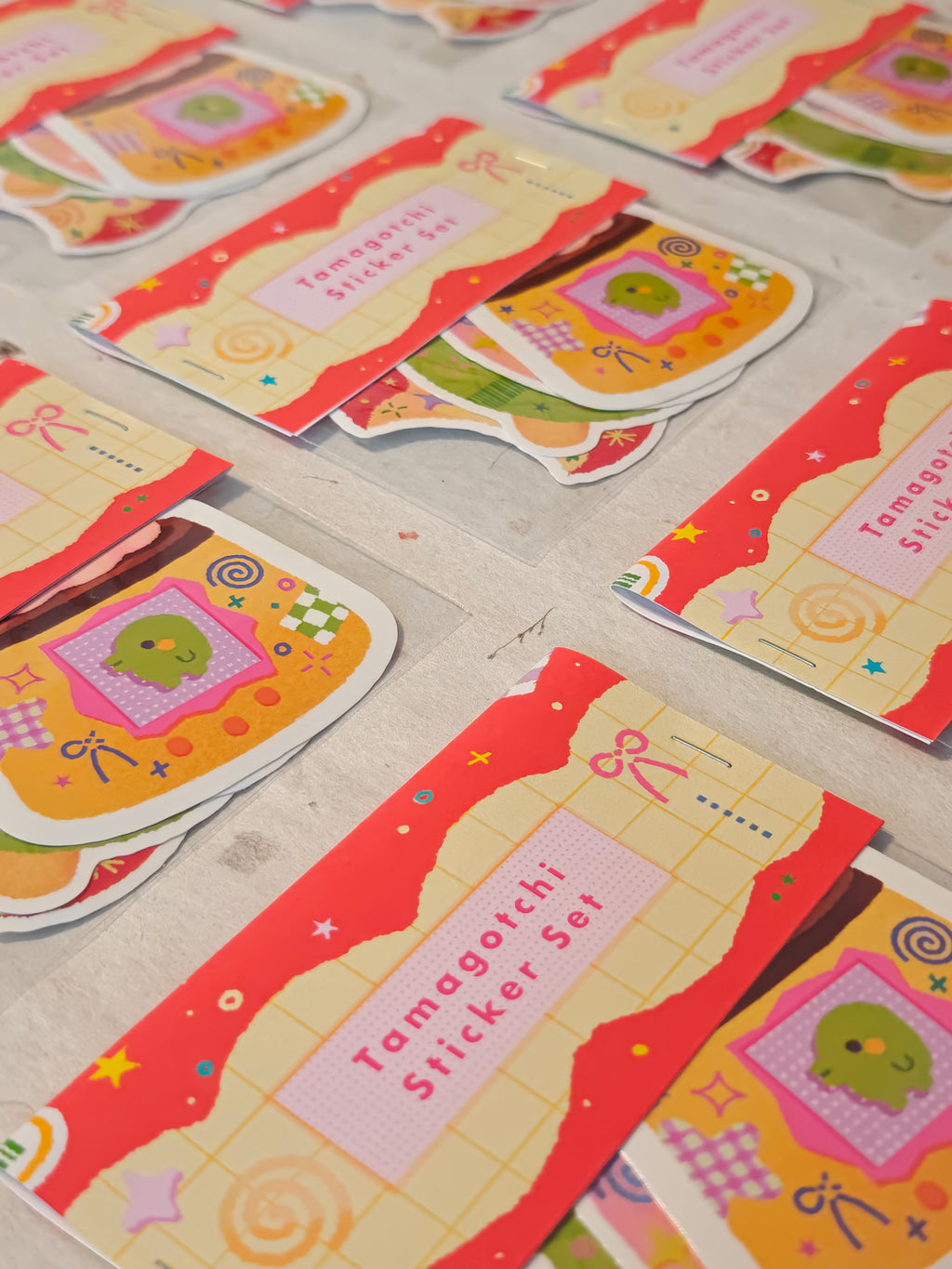 Glossy Tamagotchi Vinyl Die-Cut Sticker Pack