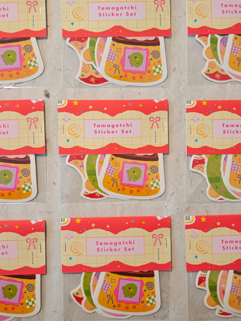 Glossy Tamagotchi Vinyl Die-Cut Sticker Pack