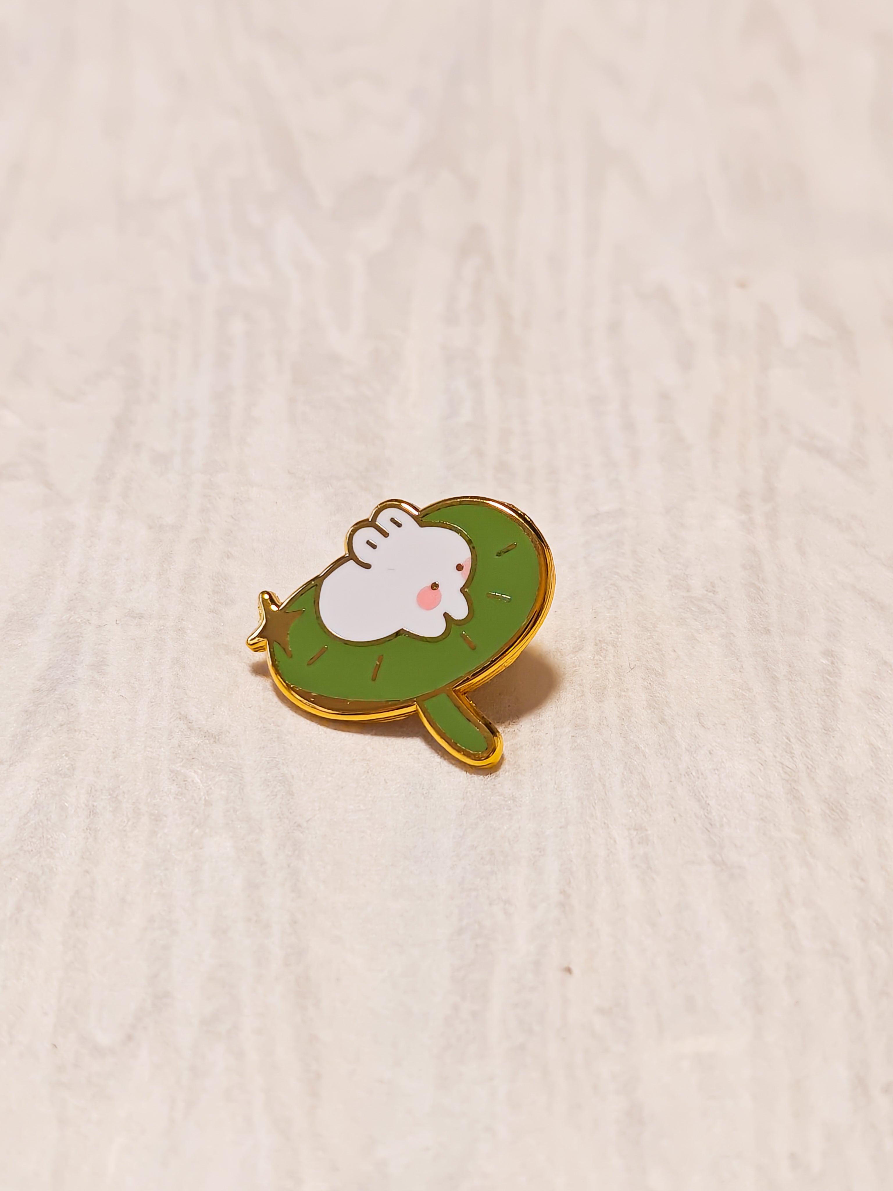 Lotus Bunny Enamel Pin