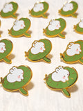 Lotus Bunny Enamel Pin