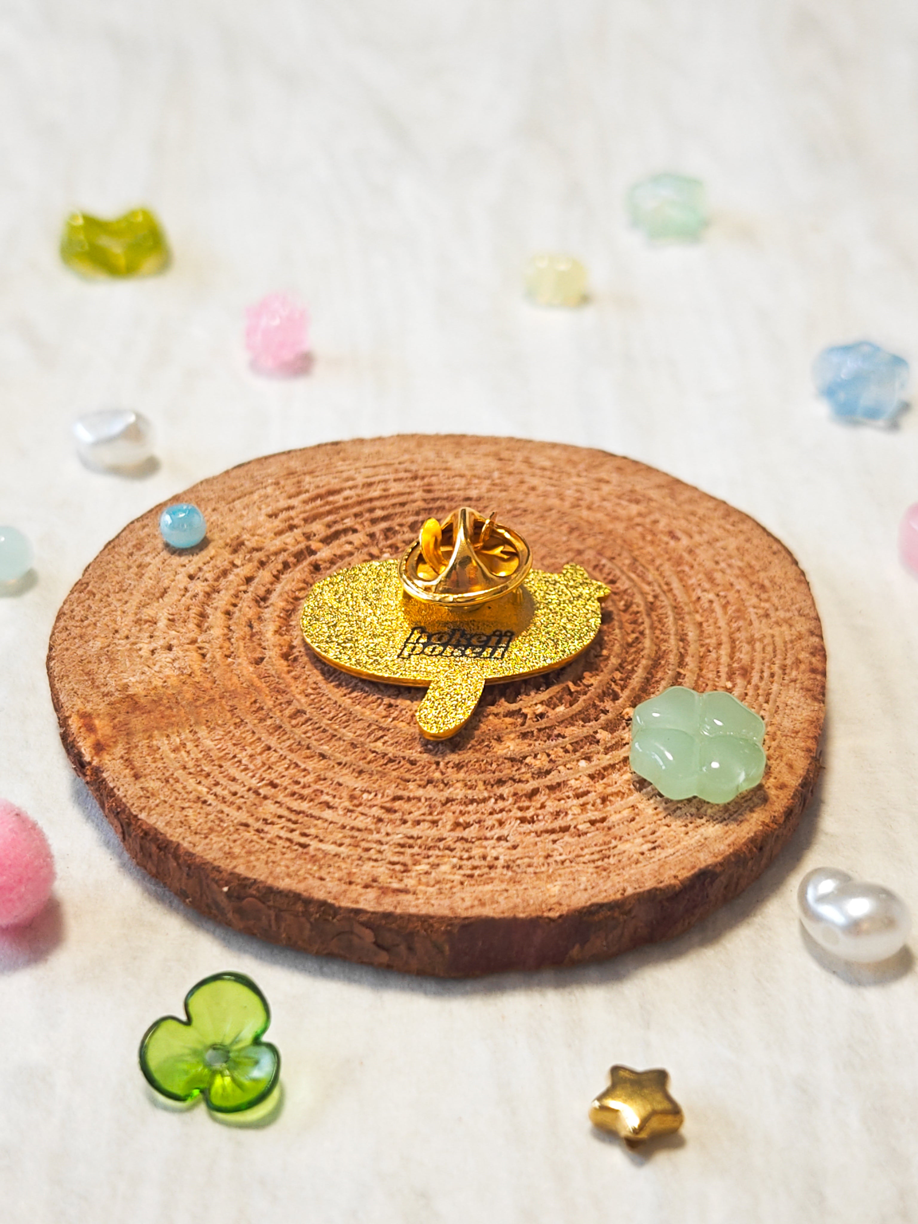 Lotus Bunny Enamel Pin