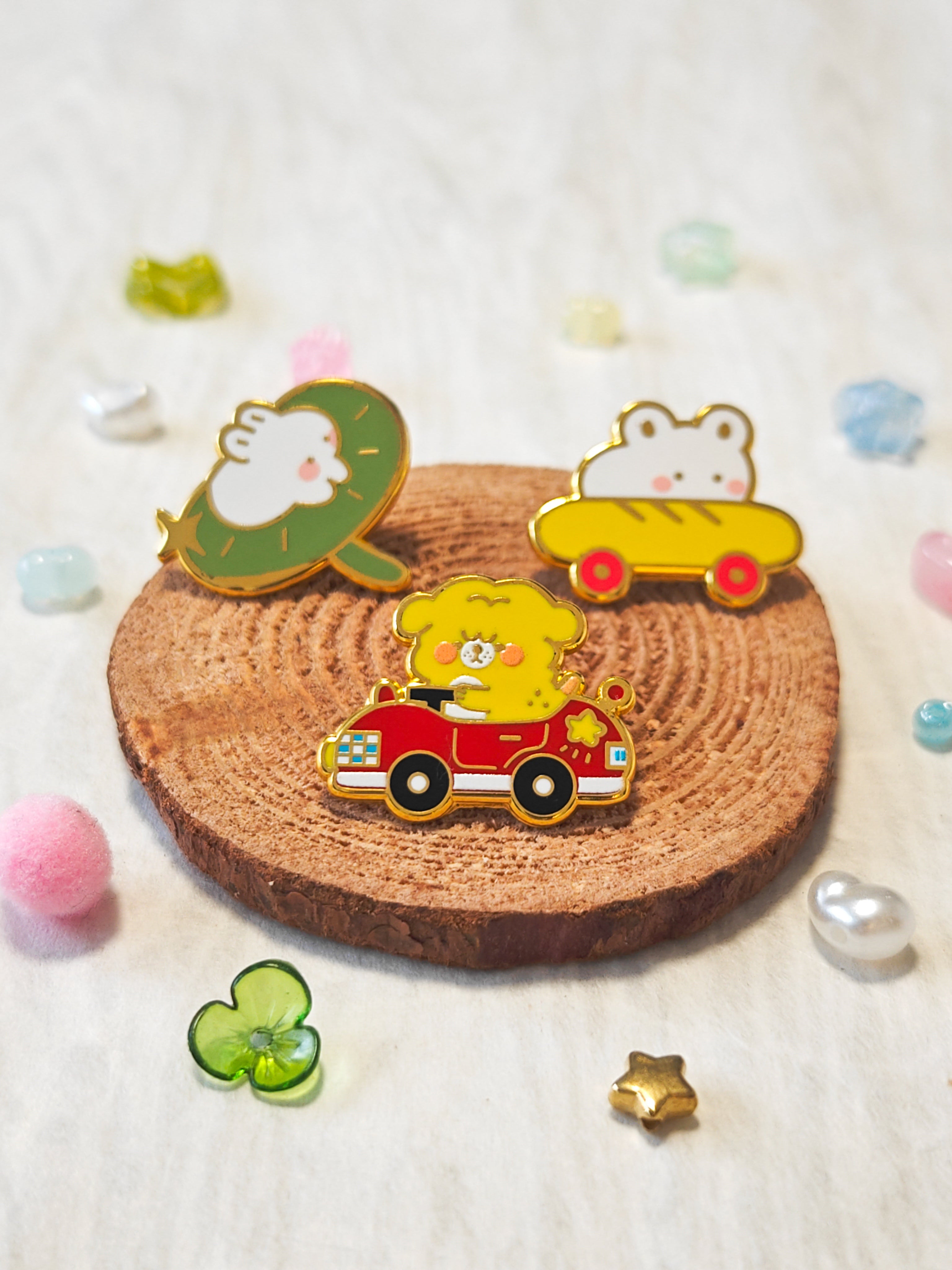 Lotus Bunny Enamel Pin