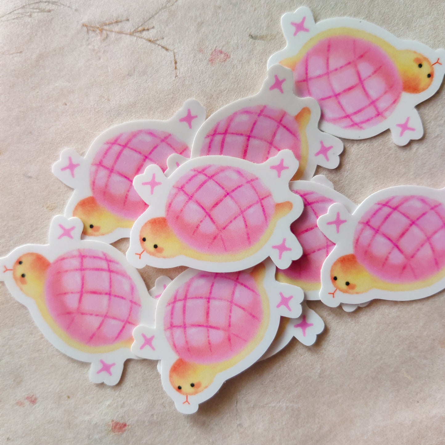 Snake Melon Bun Sticker ~ Pink