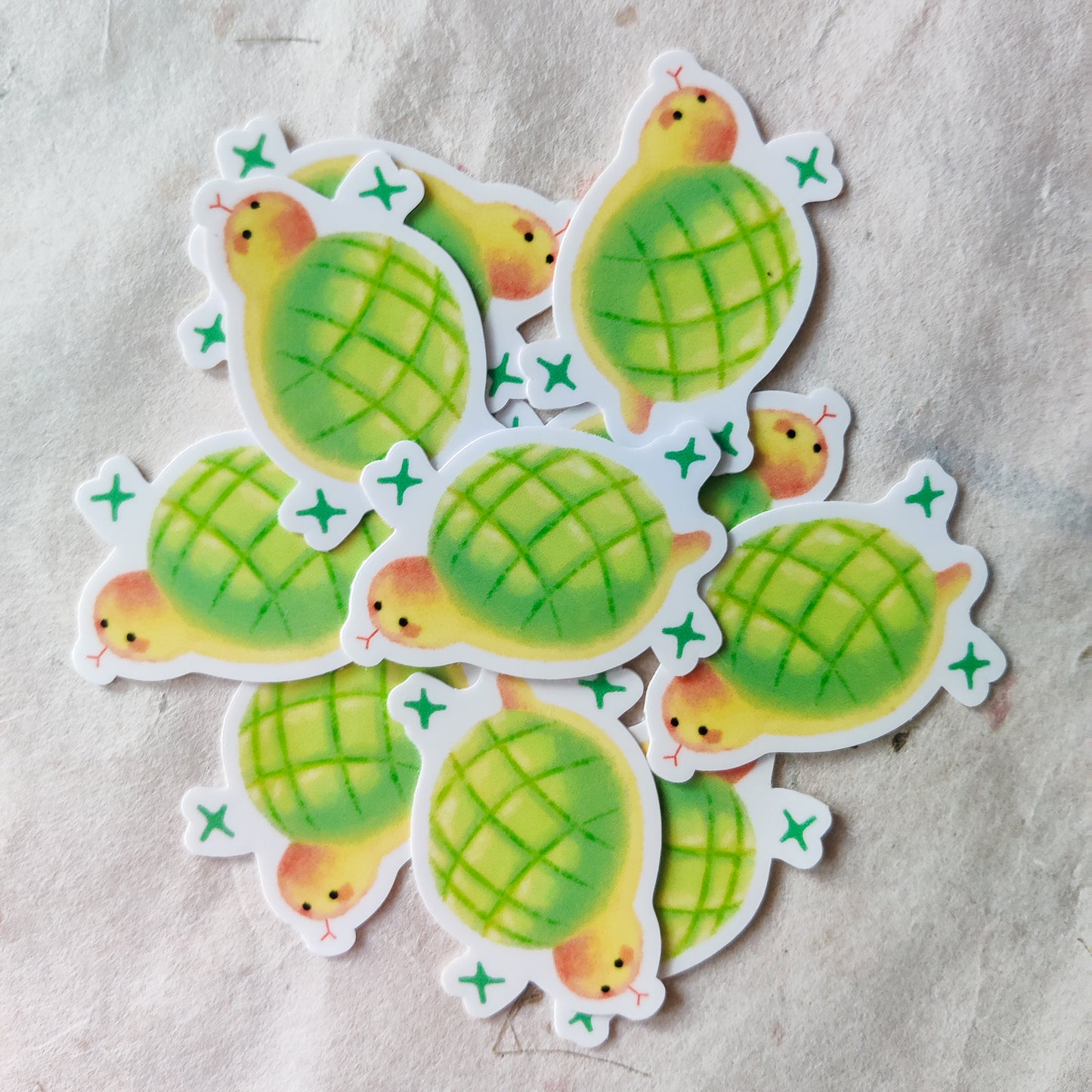 Snake Melon Bun Sticker ~ Green