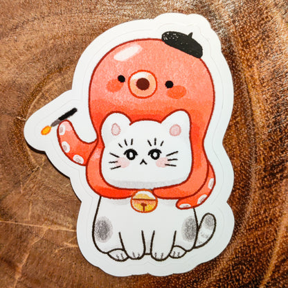 Tako Neko Sticker