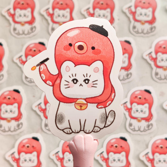 Cute Tako Neko Sticker