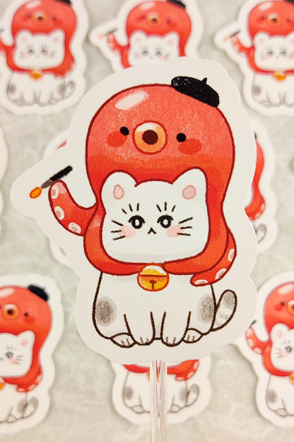 Tako Neko Sticker